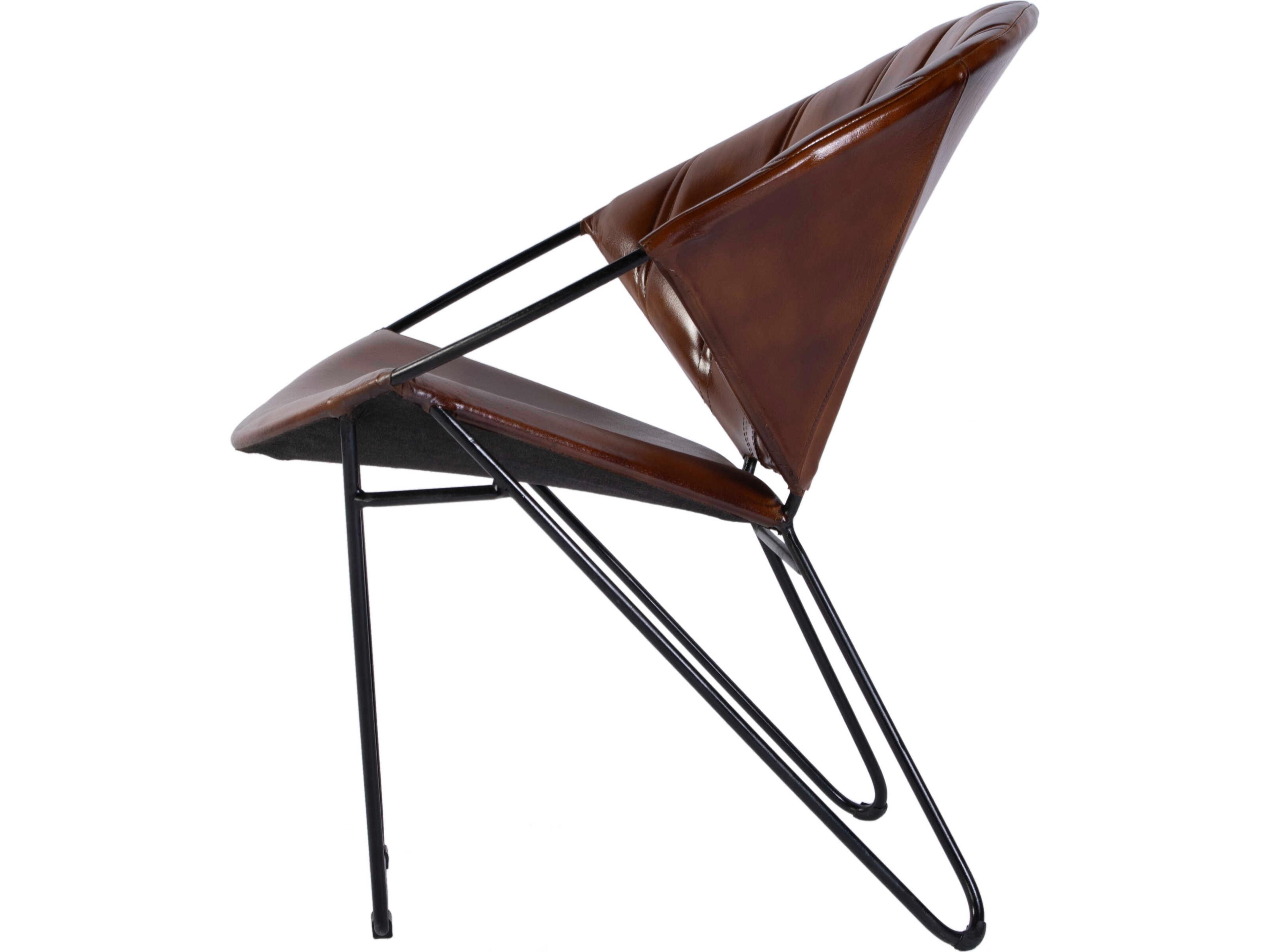 Butler Harlan Brown Leather Accent Chair