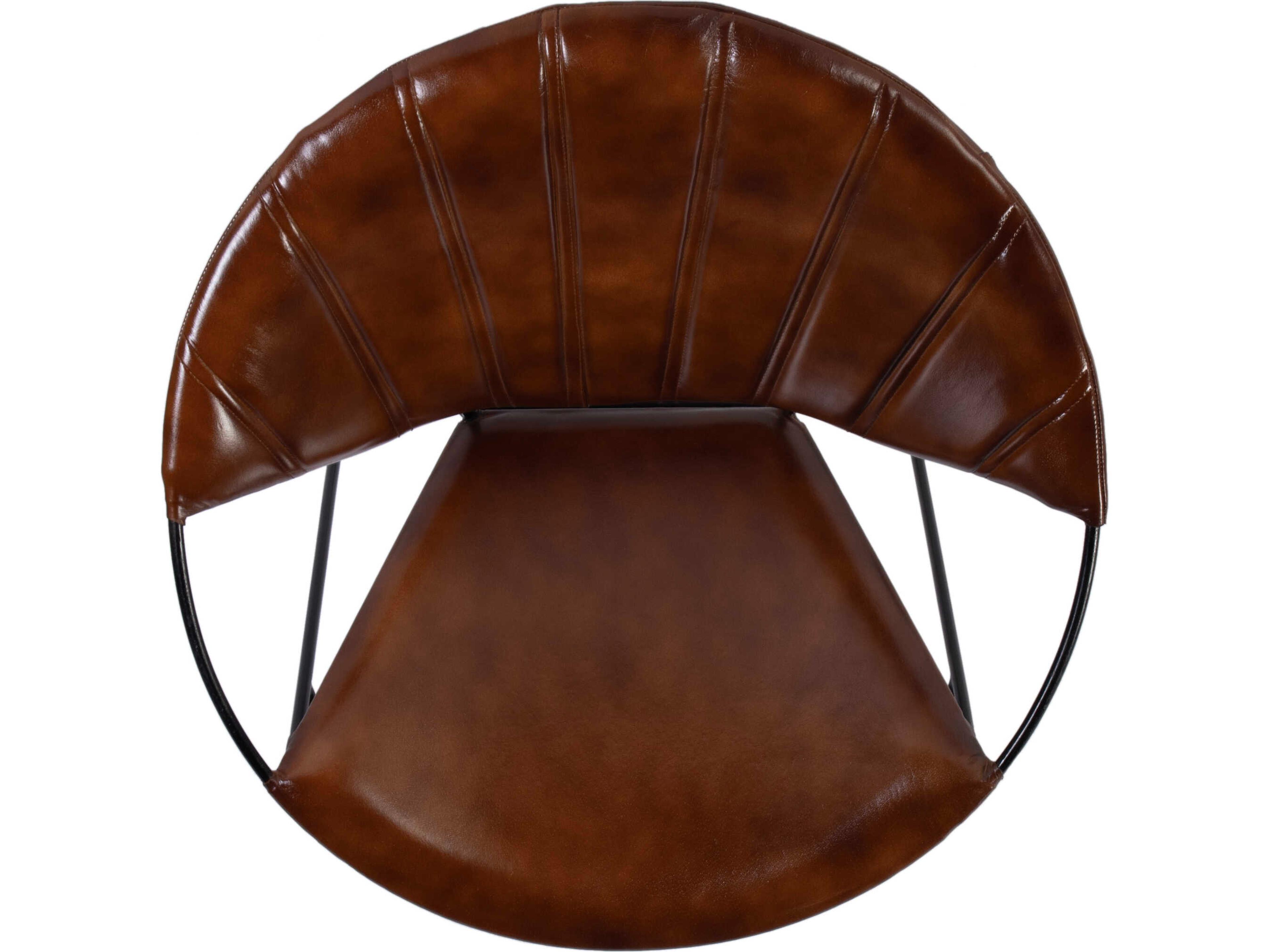 Butler Harlan Brown Leather Accent Chair