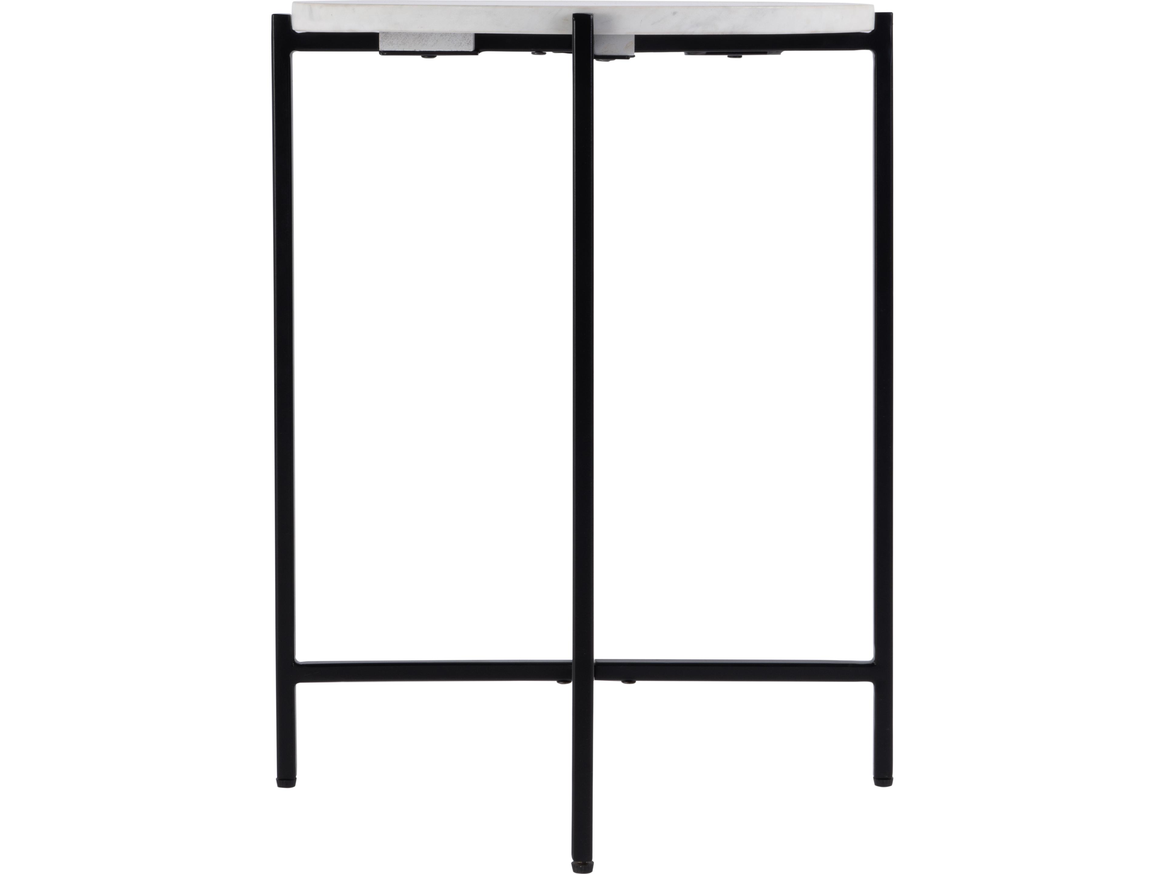 Butler Mirabell Round Marble Mother Of Pearl End Table