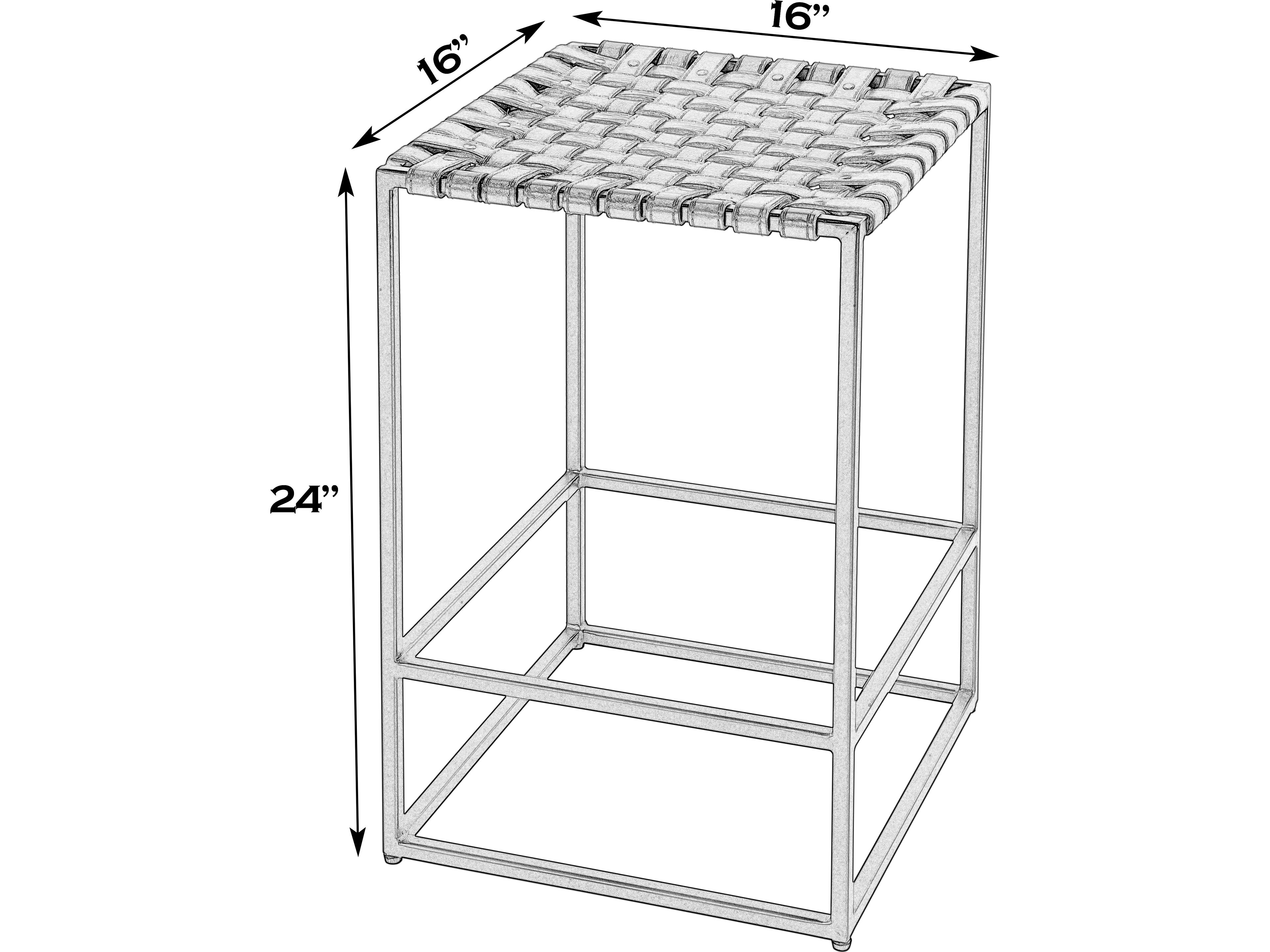 Butler Lowell Brown Leather Counter Stool