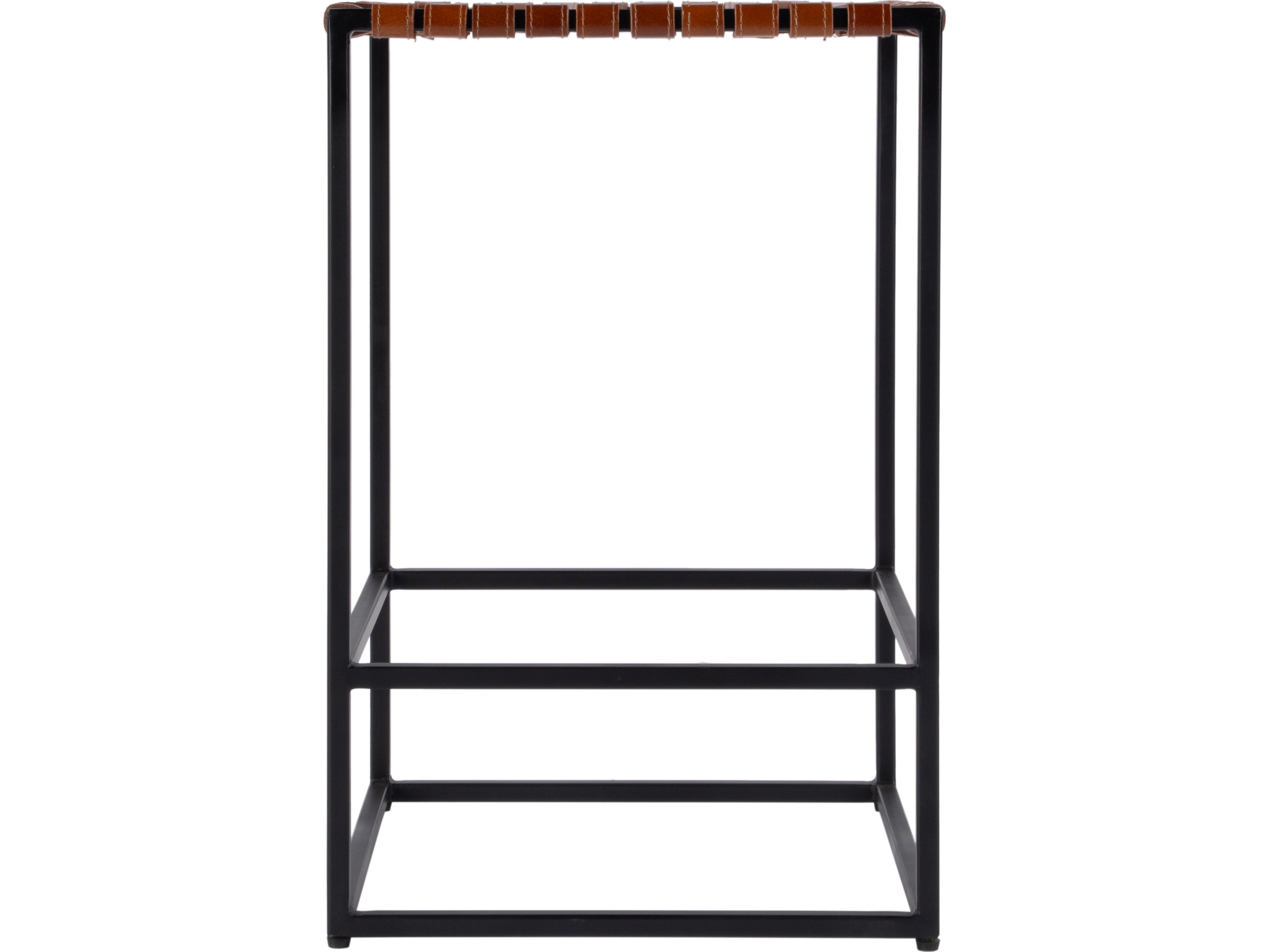 Butler Lowell Brown Leather Counter Stool