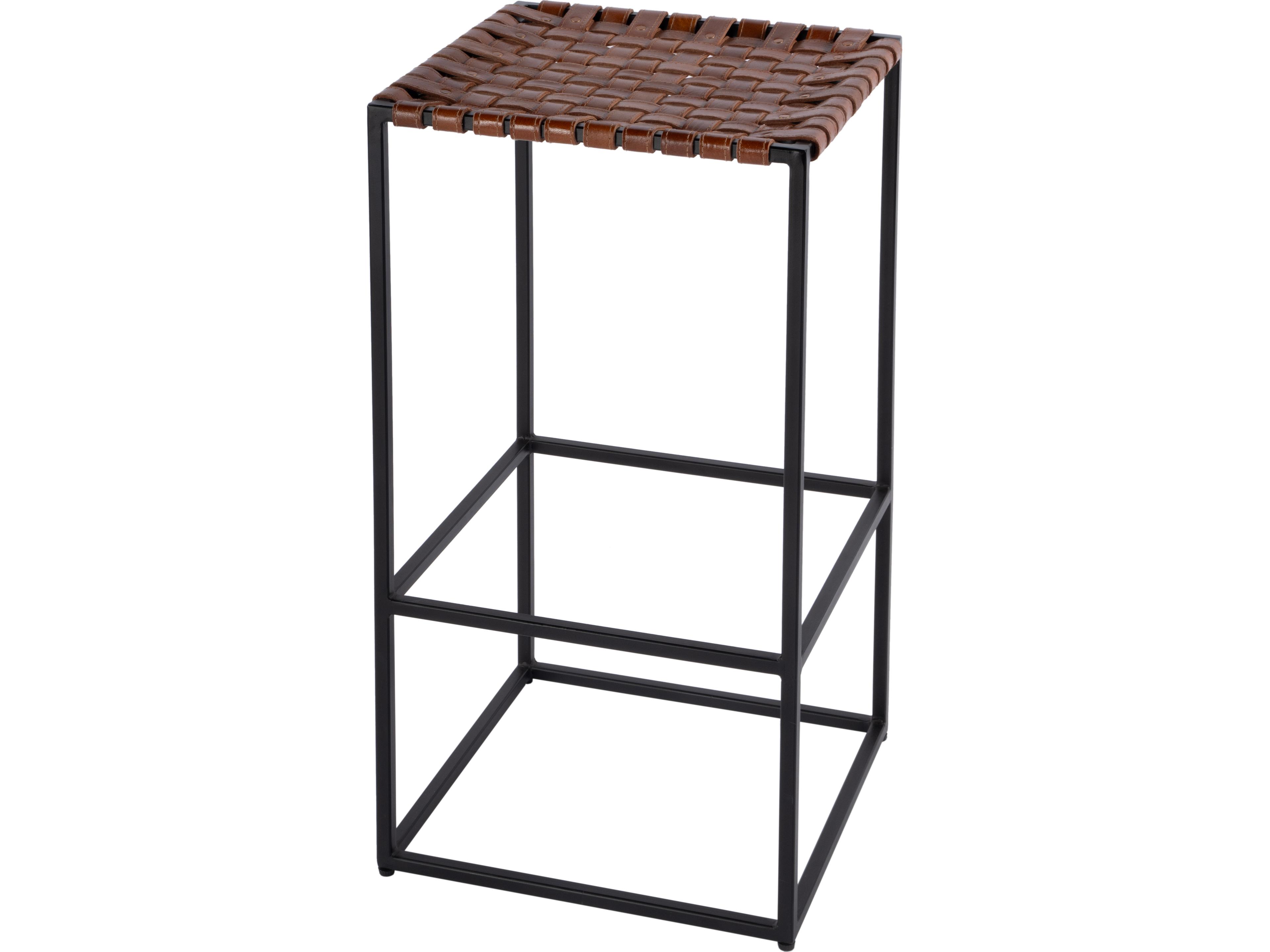 Butler Lowell Brown Leather Bar Stool