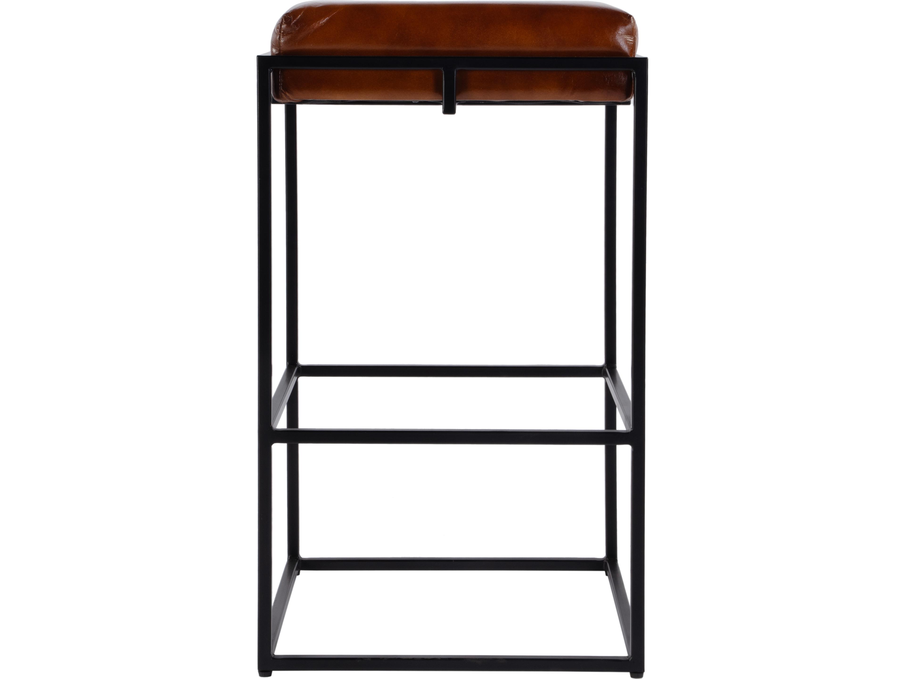 Butler Eldridge Brown Leather Bar Stool