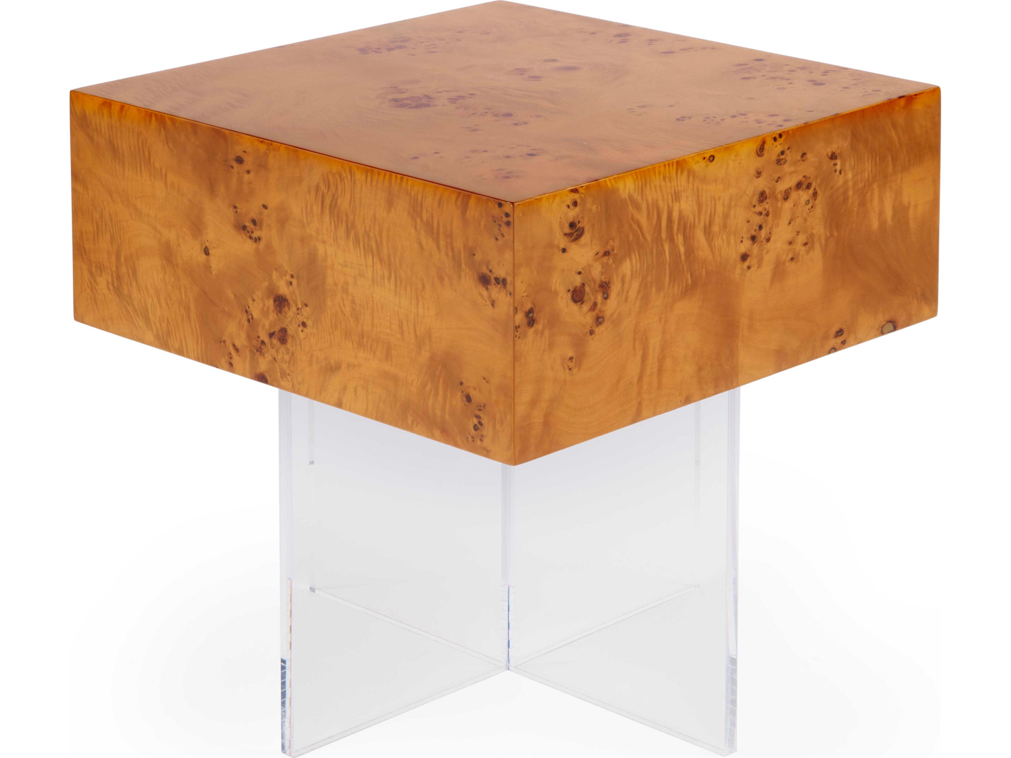 Butler Corsica Square Wood Clear End Table