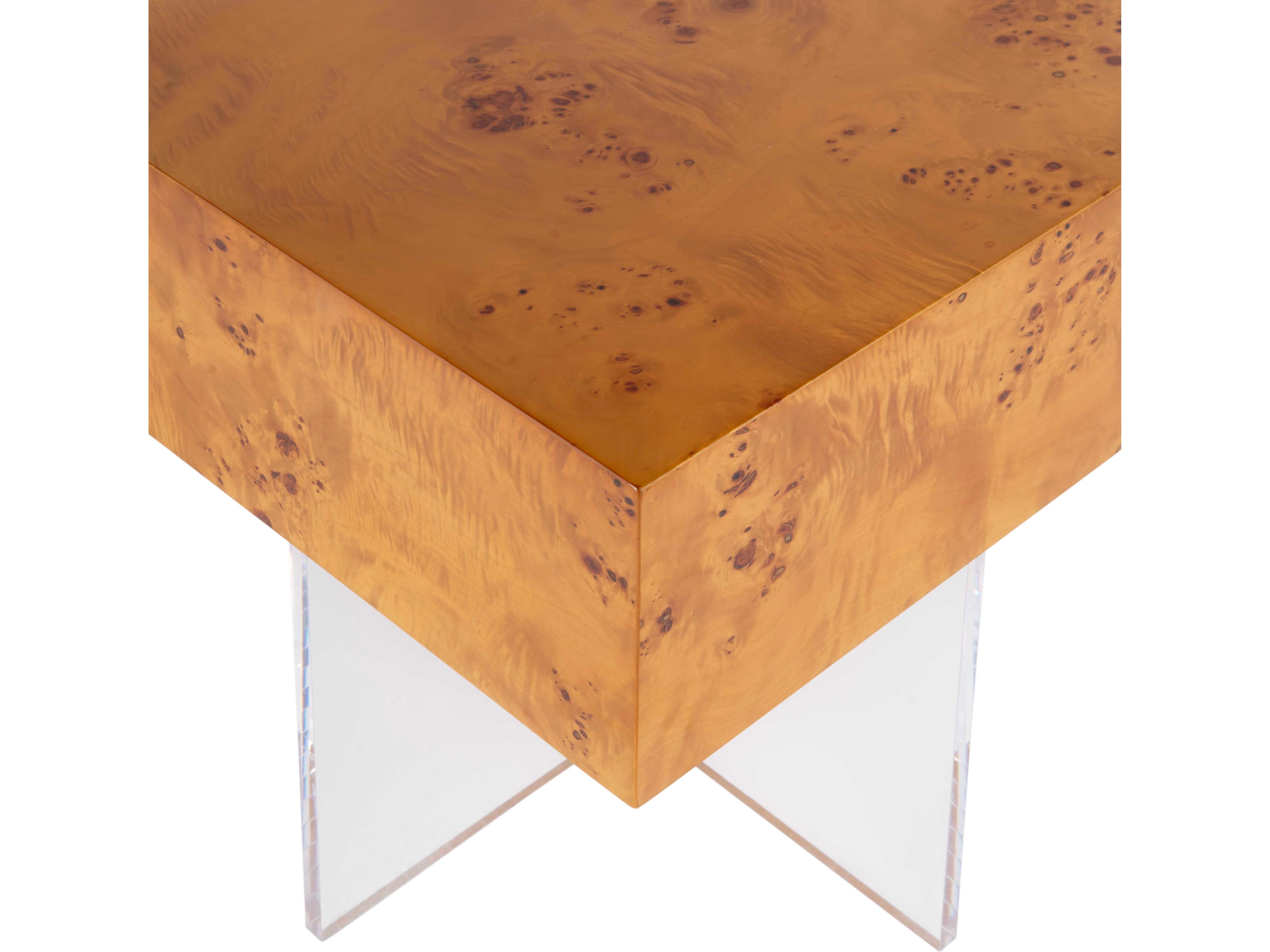 Butler Corsica Square Wood Clear End Table