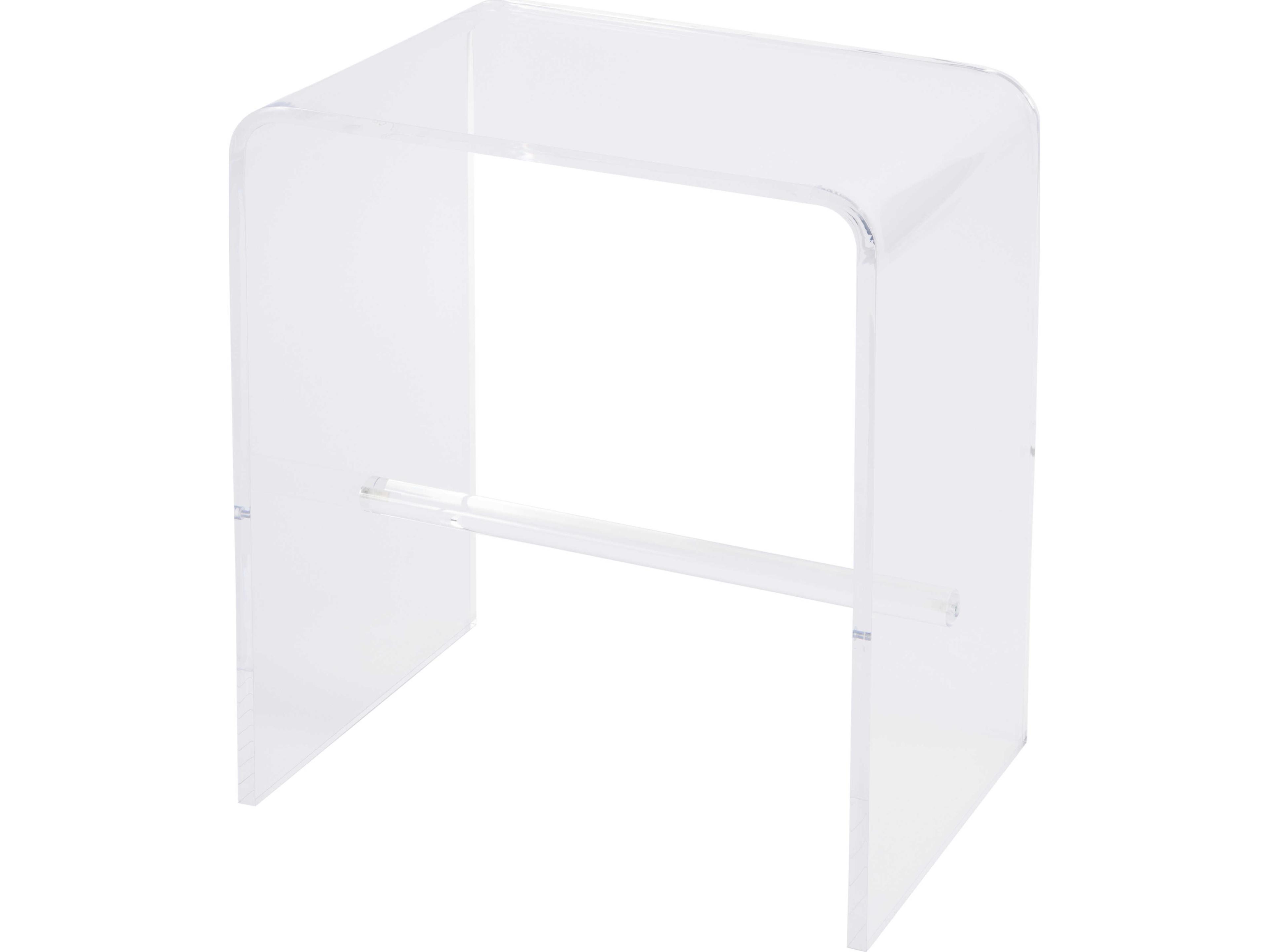 Corsica Rectangular Acrylic Clear End Table