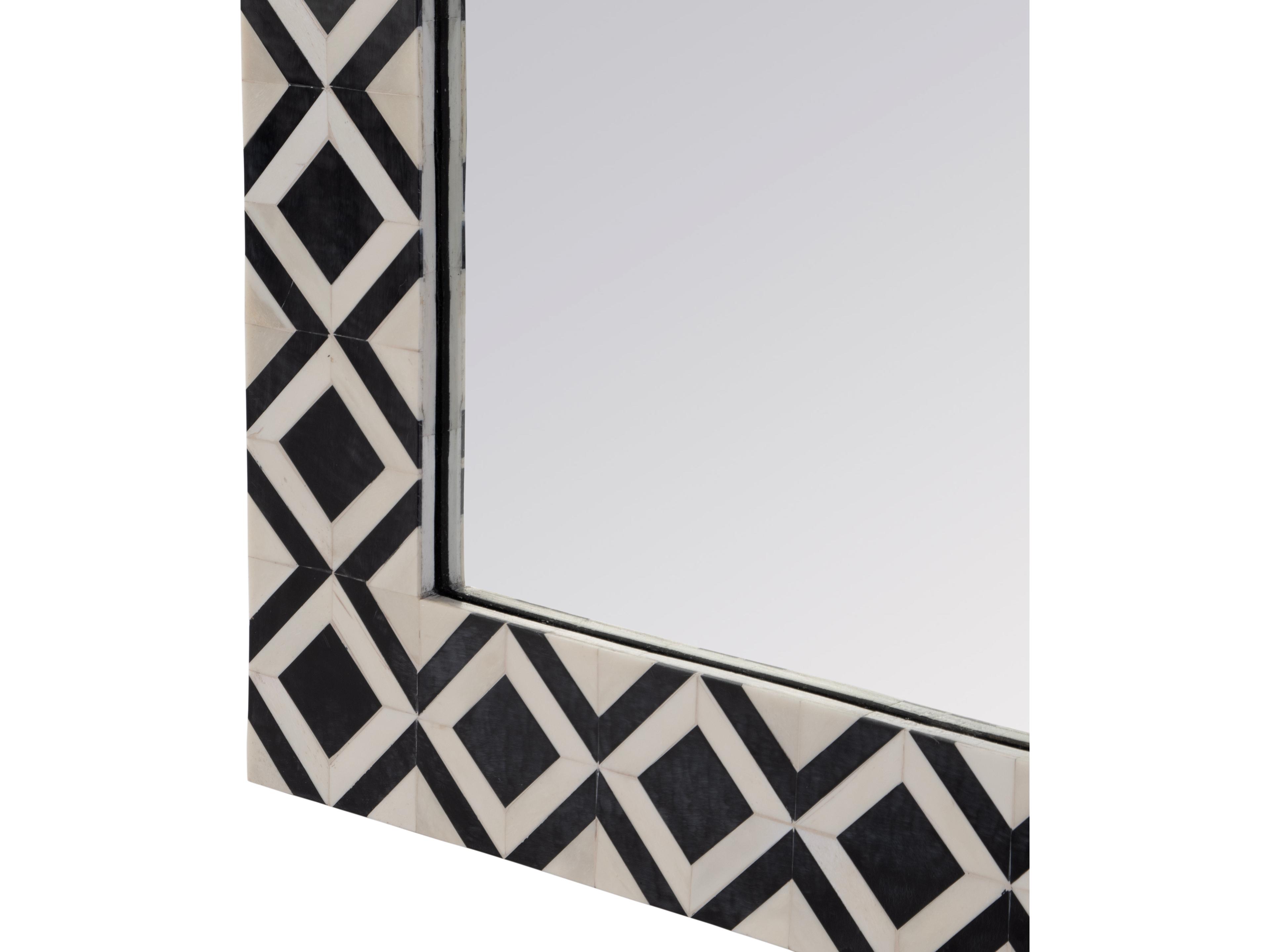 Butler Verona Black Bone Rectangular Wall Mirror