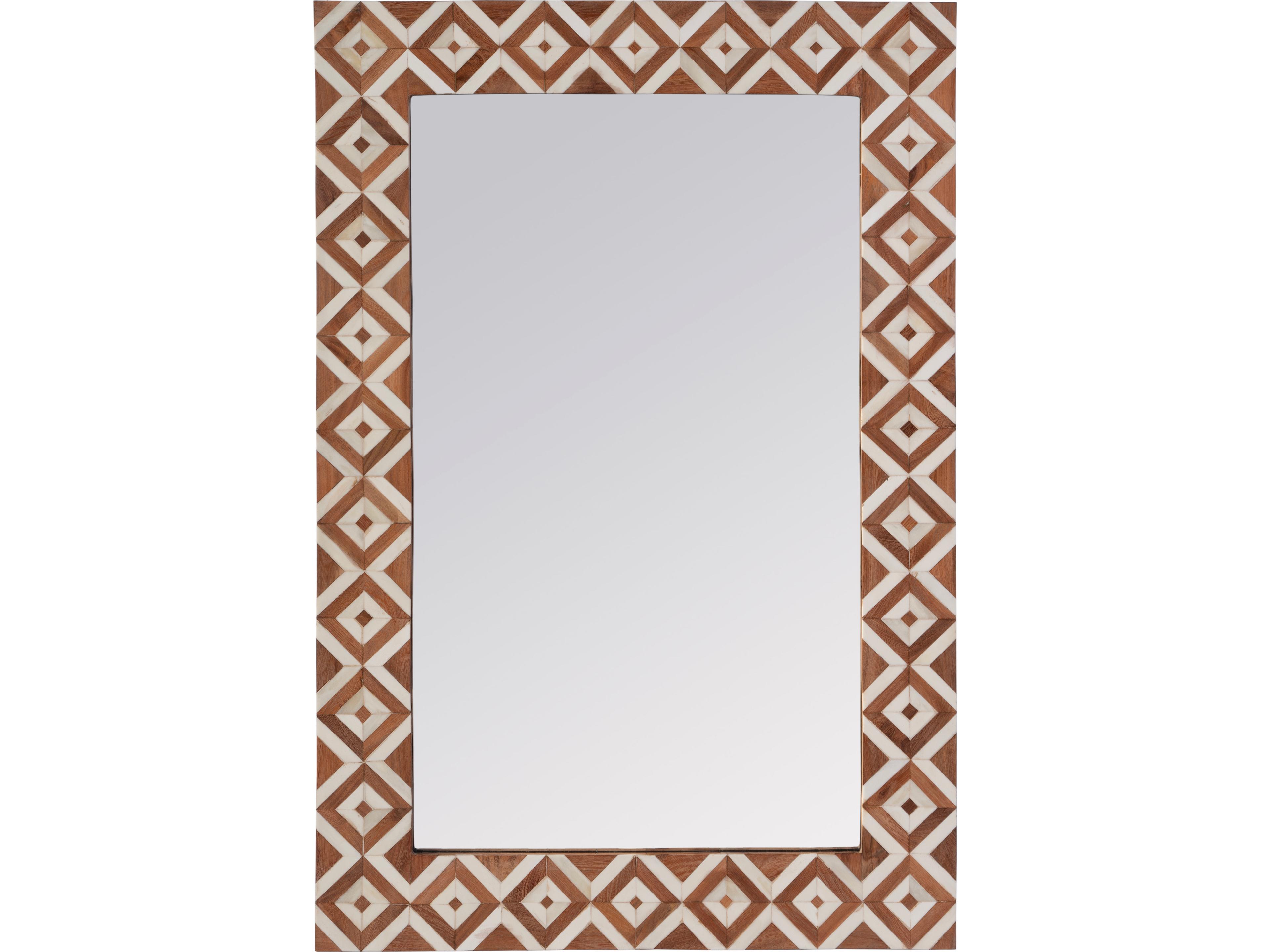 Verona Brown Rectangular Wall Mirror