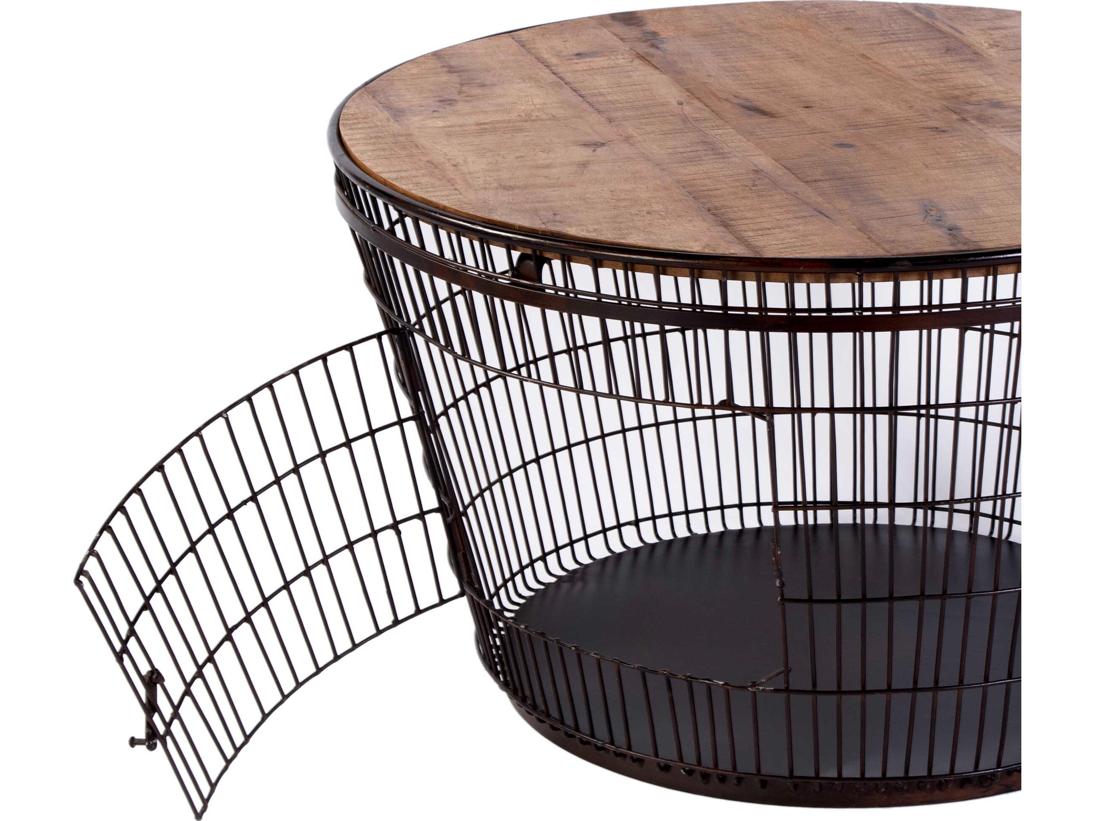 Butler Fulton Round Wood Brown Coffee Table