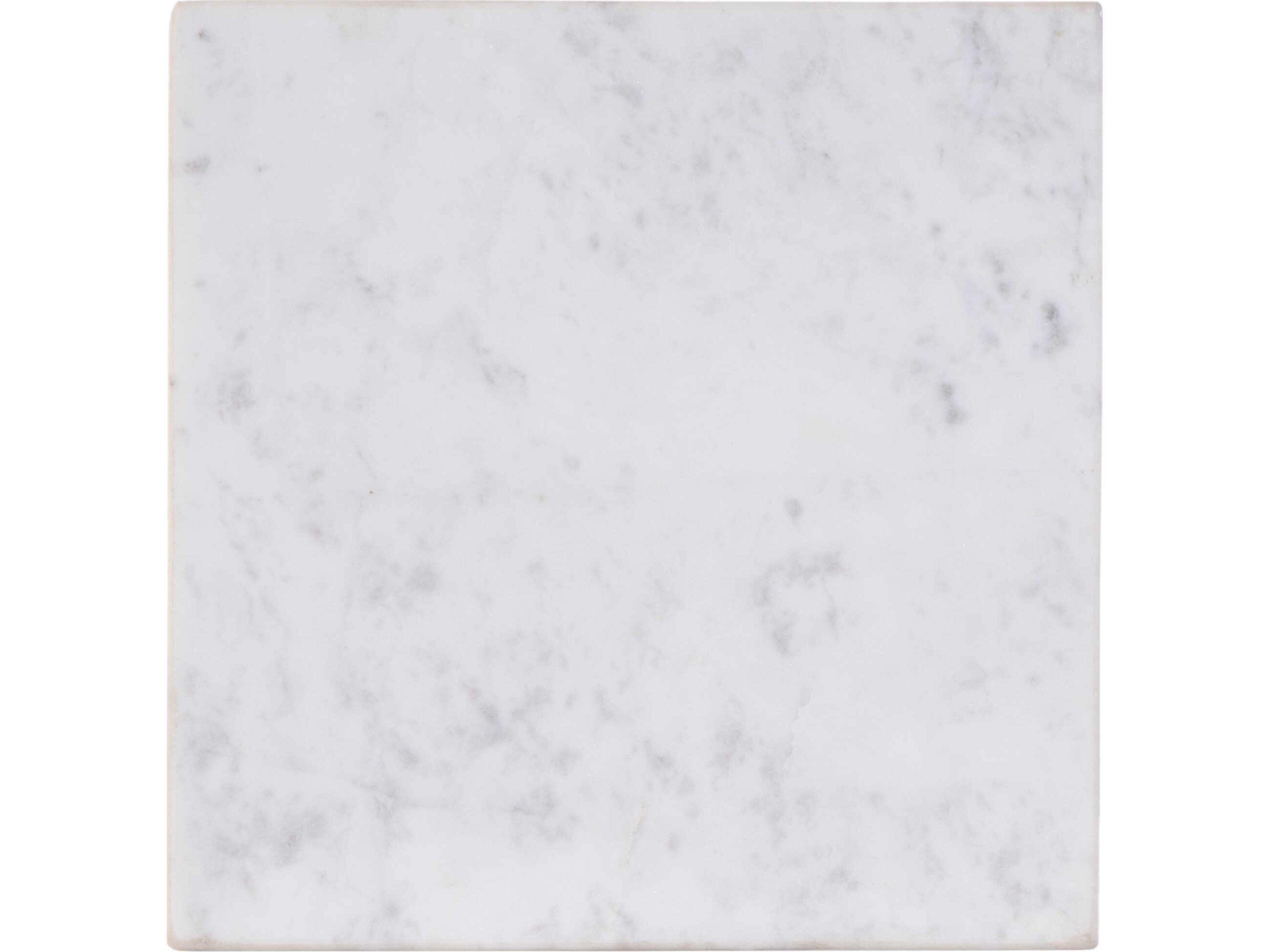 Butler Paulina Square Marble White Antique Gold End Table