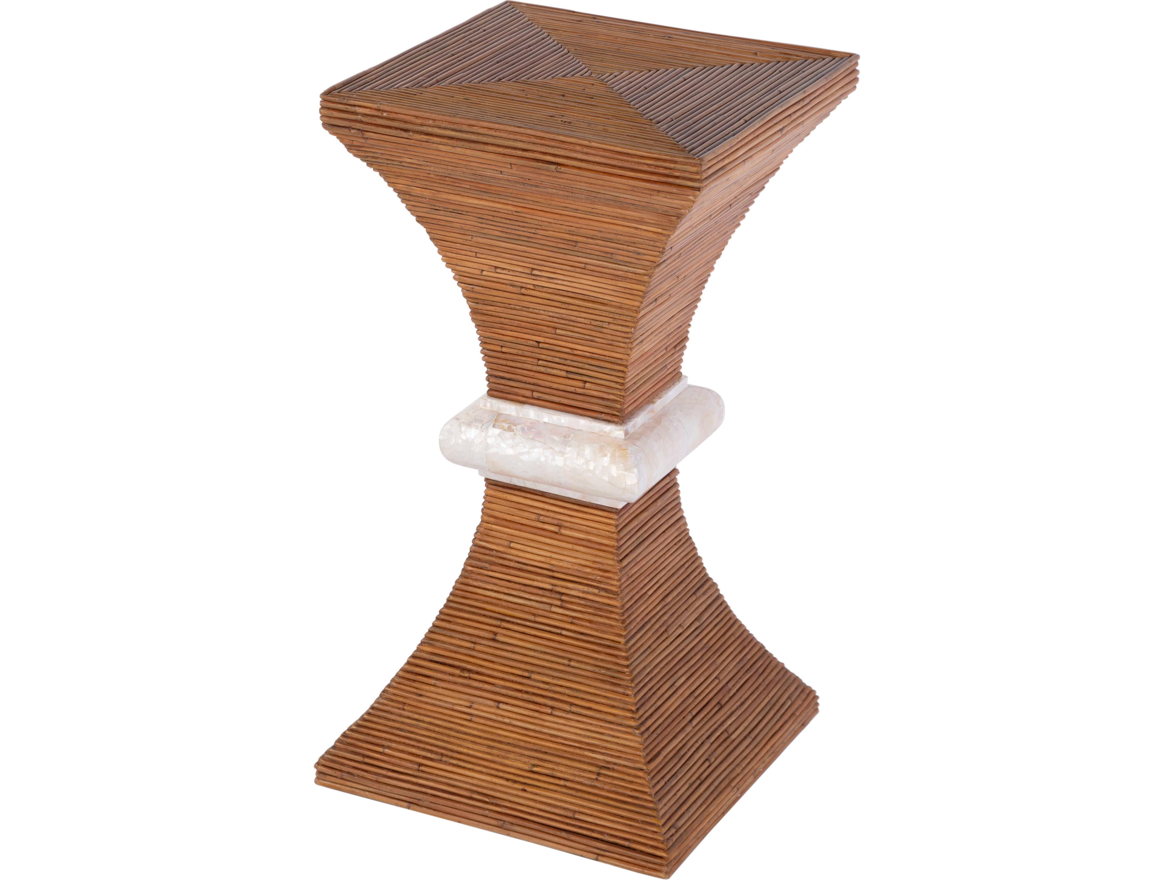 Marikit Square Wood Brown End Table