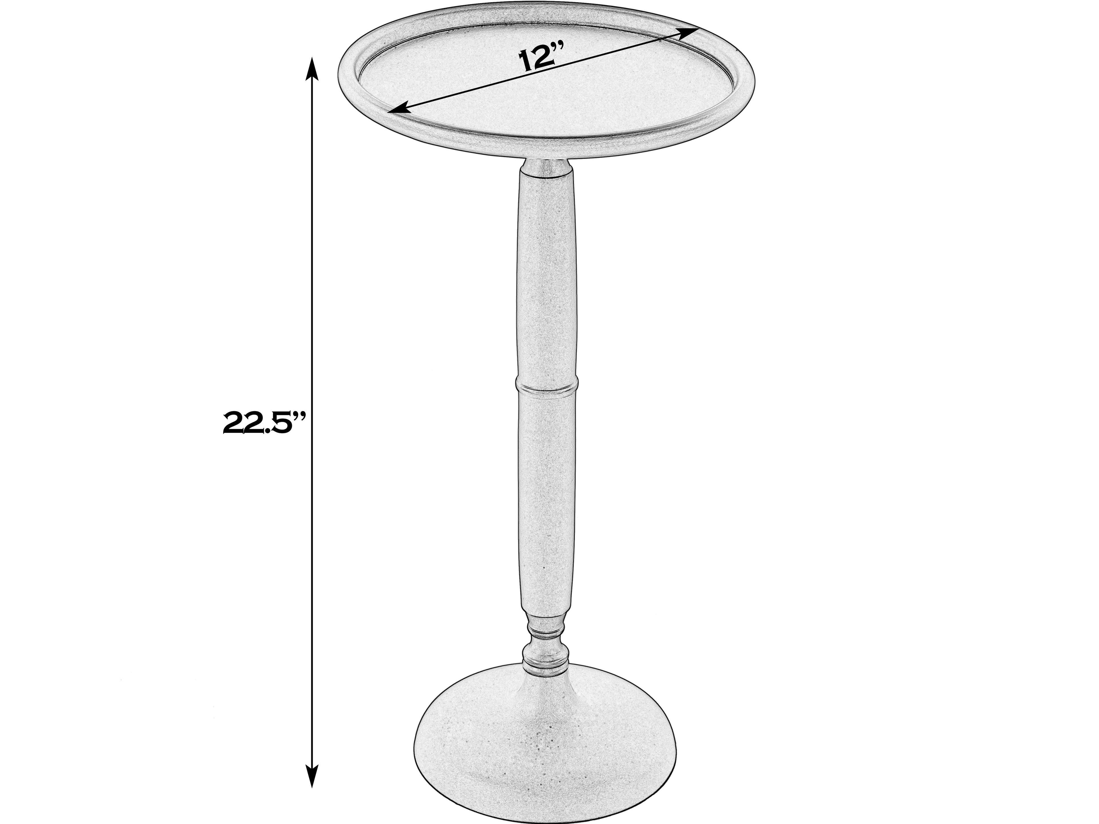 Butler Alexi Round Metal Bronze End Table