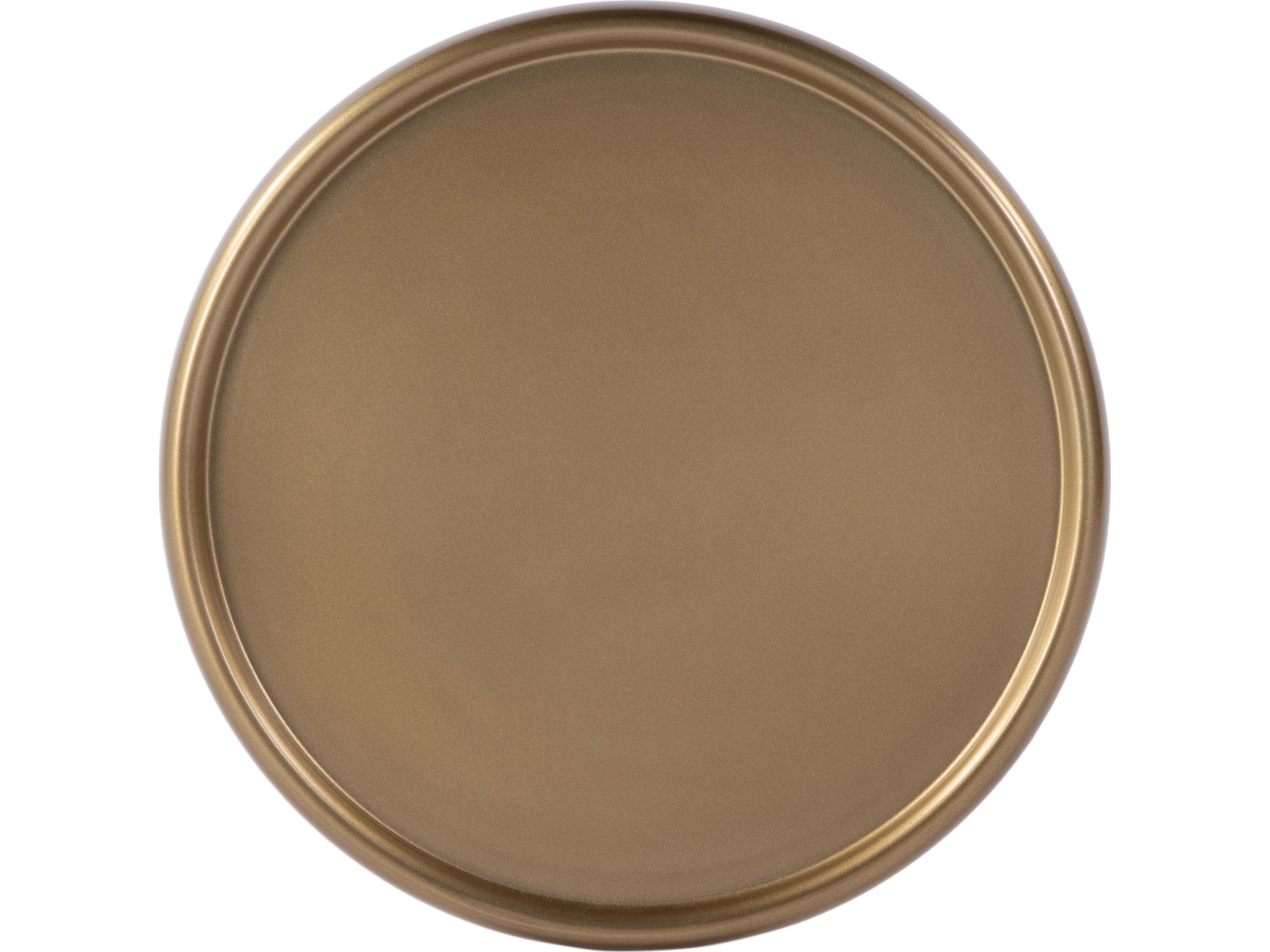 Butler Astoria Round Metal Antique Gold End Table