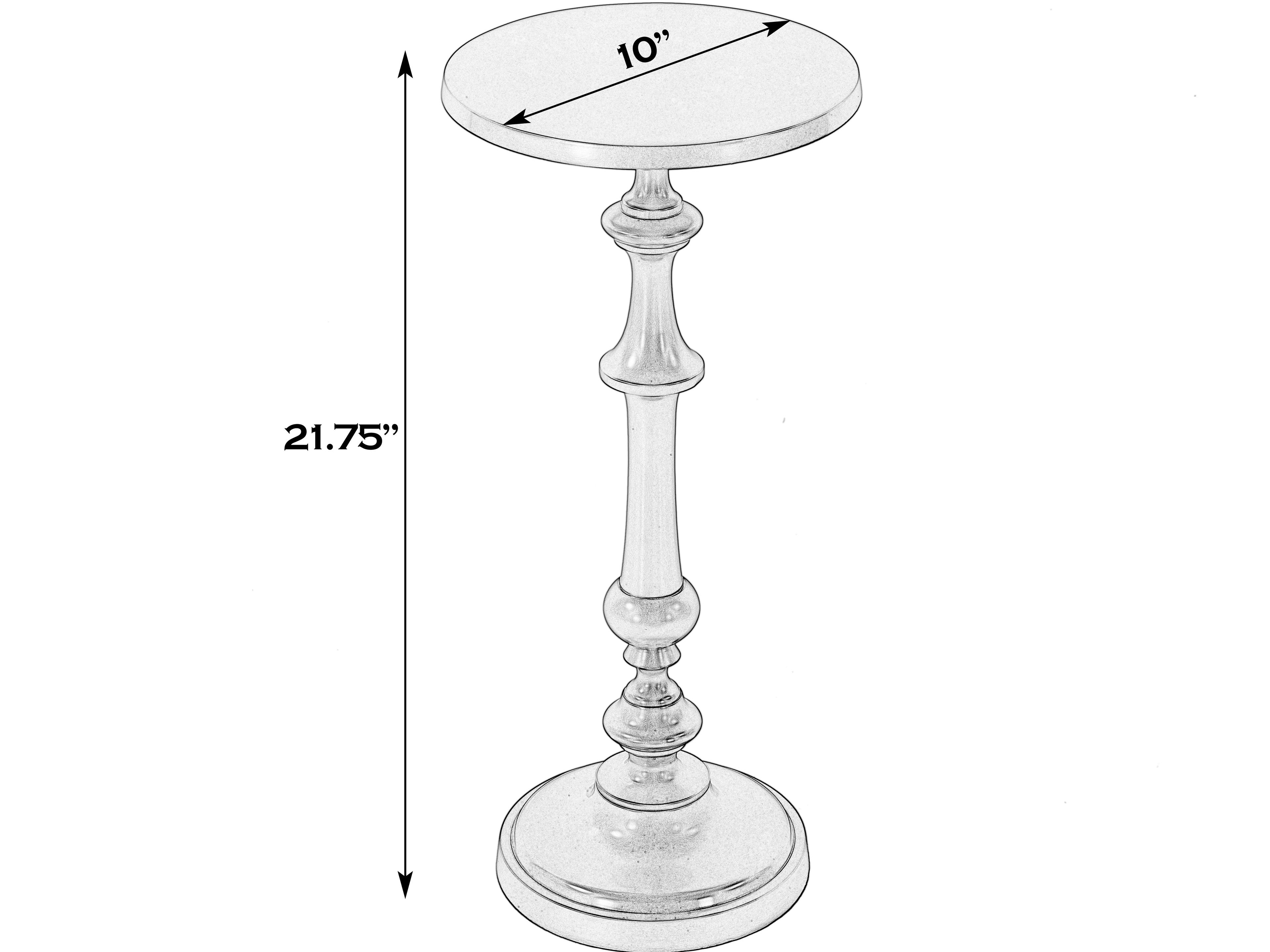 Butler Bartel Round Metal Antique Gold End Table