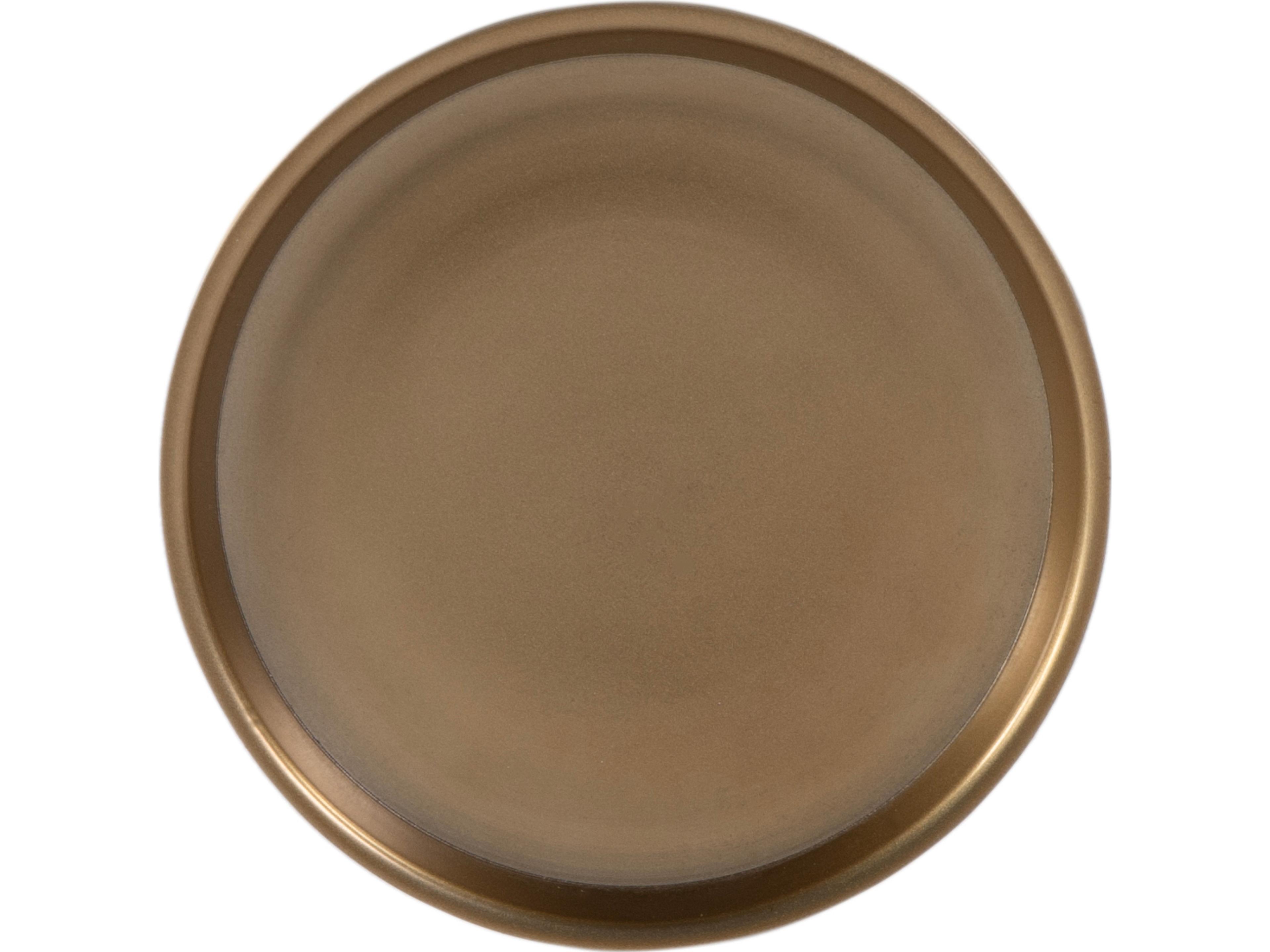 Butler Tilly Round Metal Antique Gold End Table