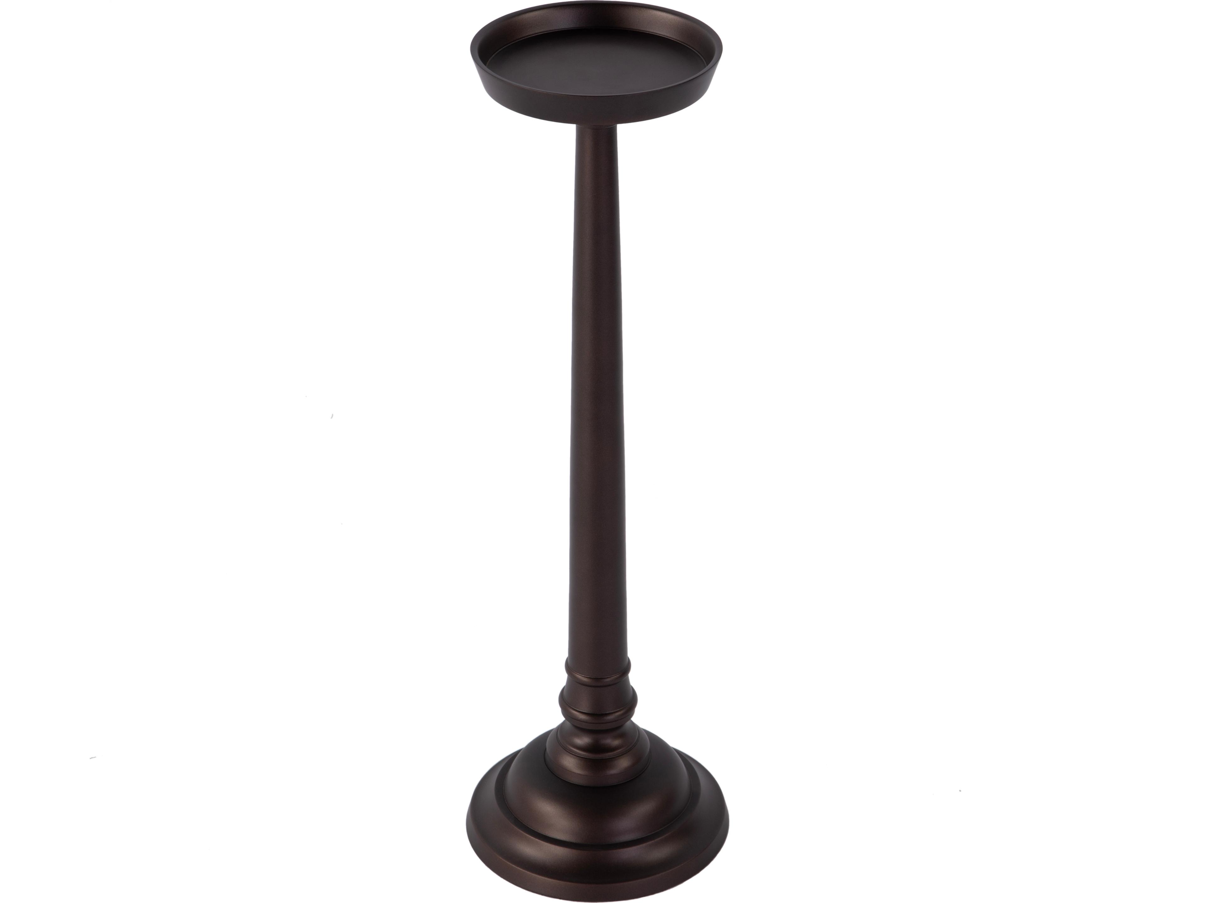 Tilly Round Metal Bronze End Table