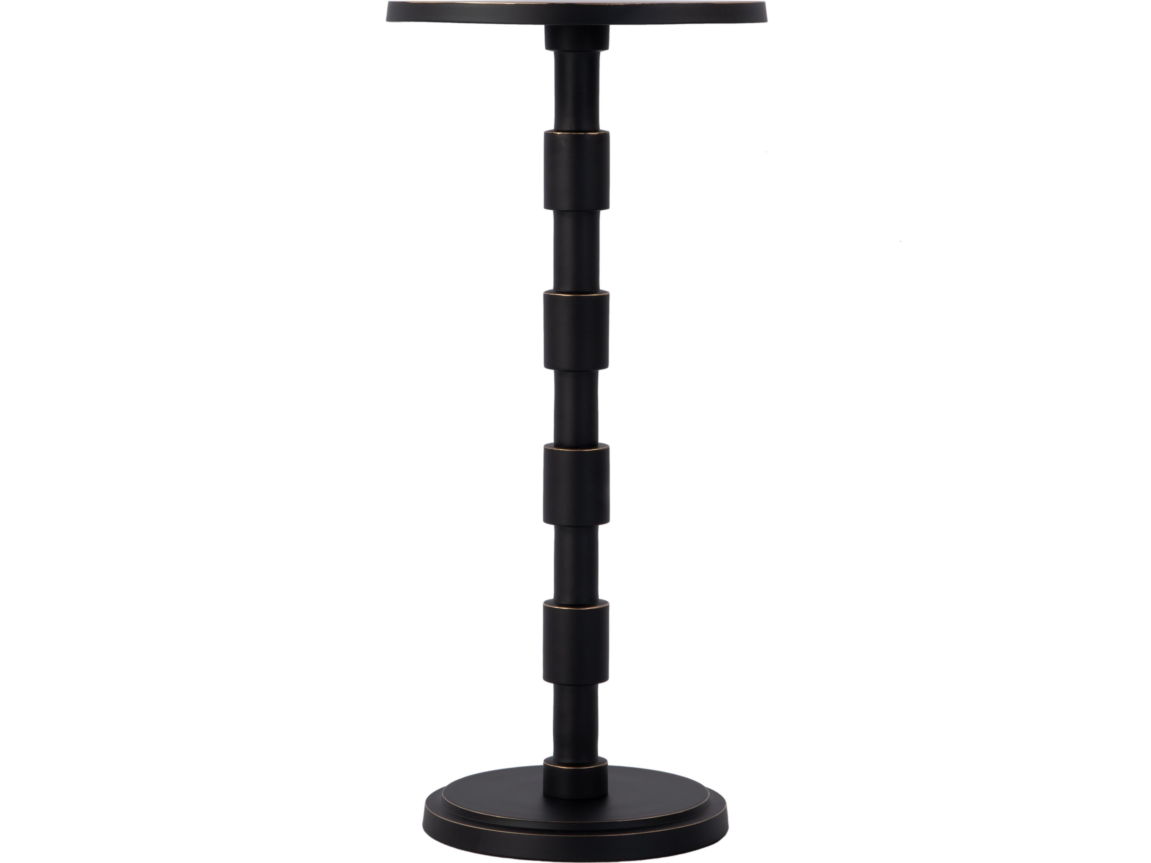 Butler Delano Round Metal Bronze End Table