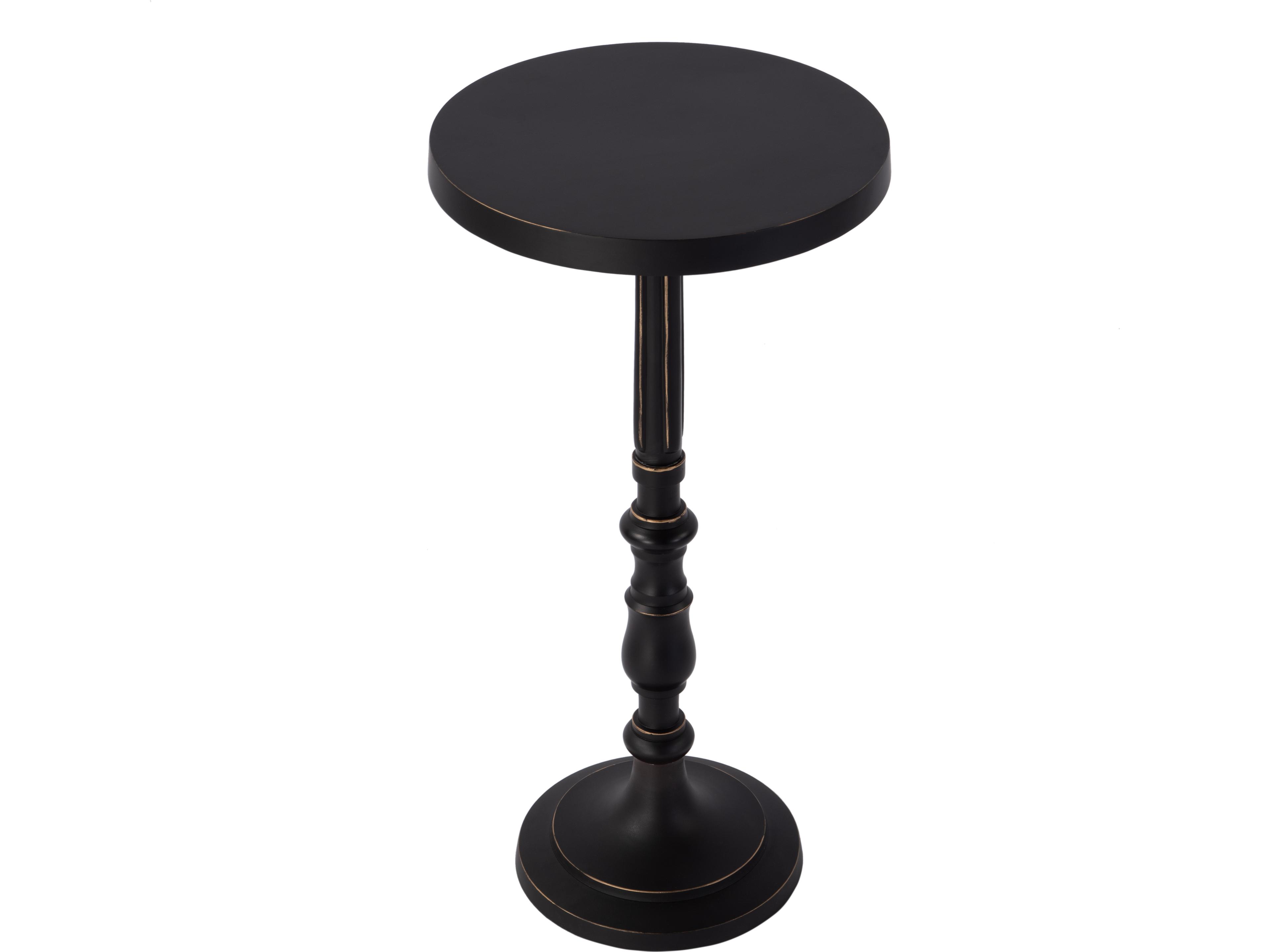 Heidi Round Metal Bronze End Table