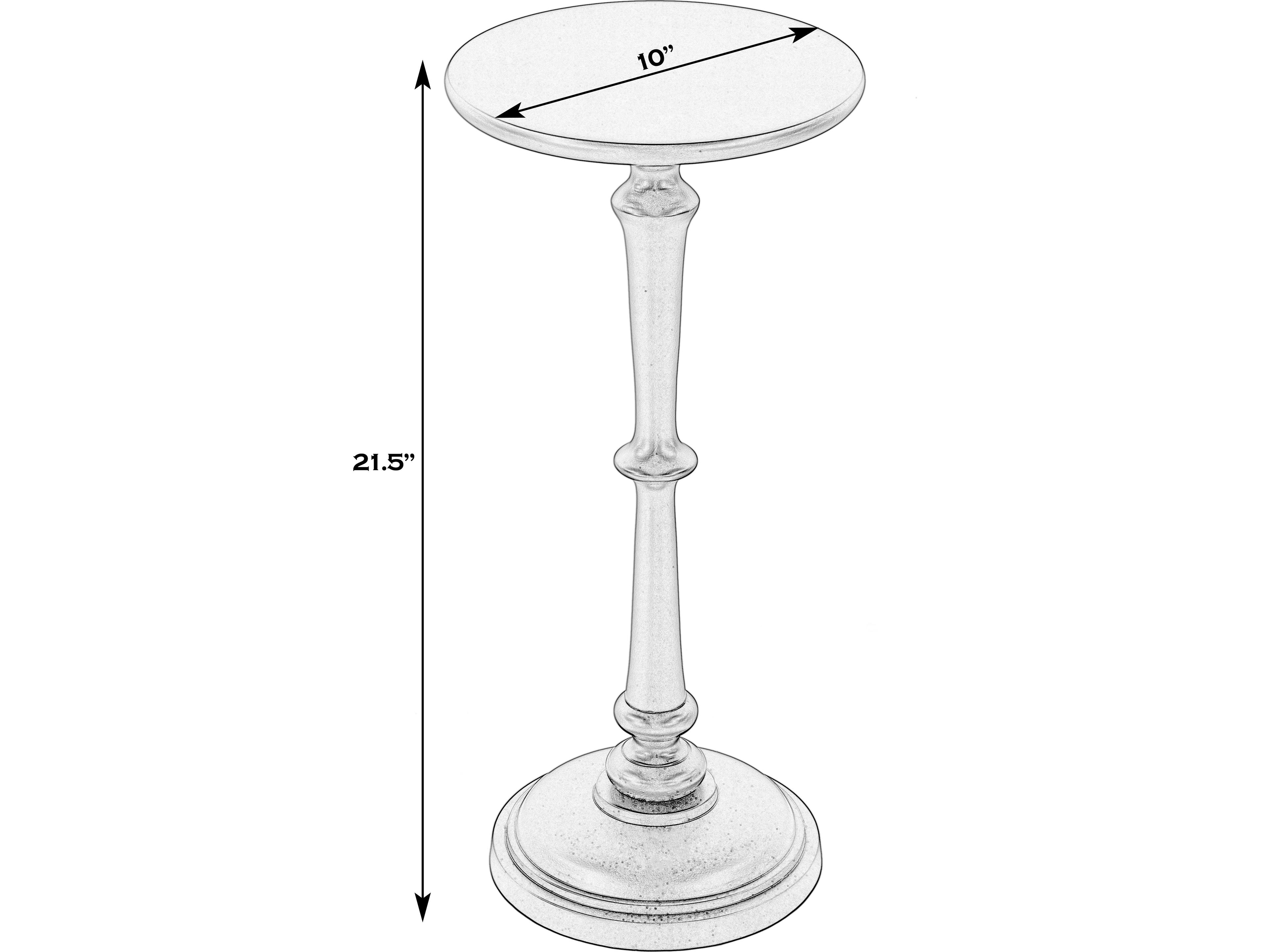 Butler Alisa Round Metal Antique Gold End Table