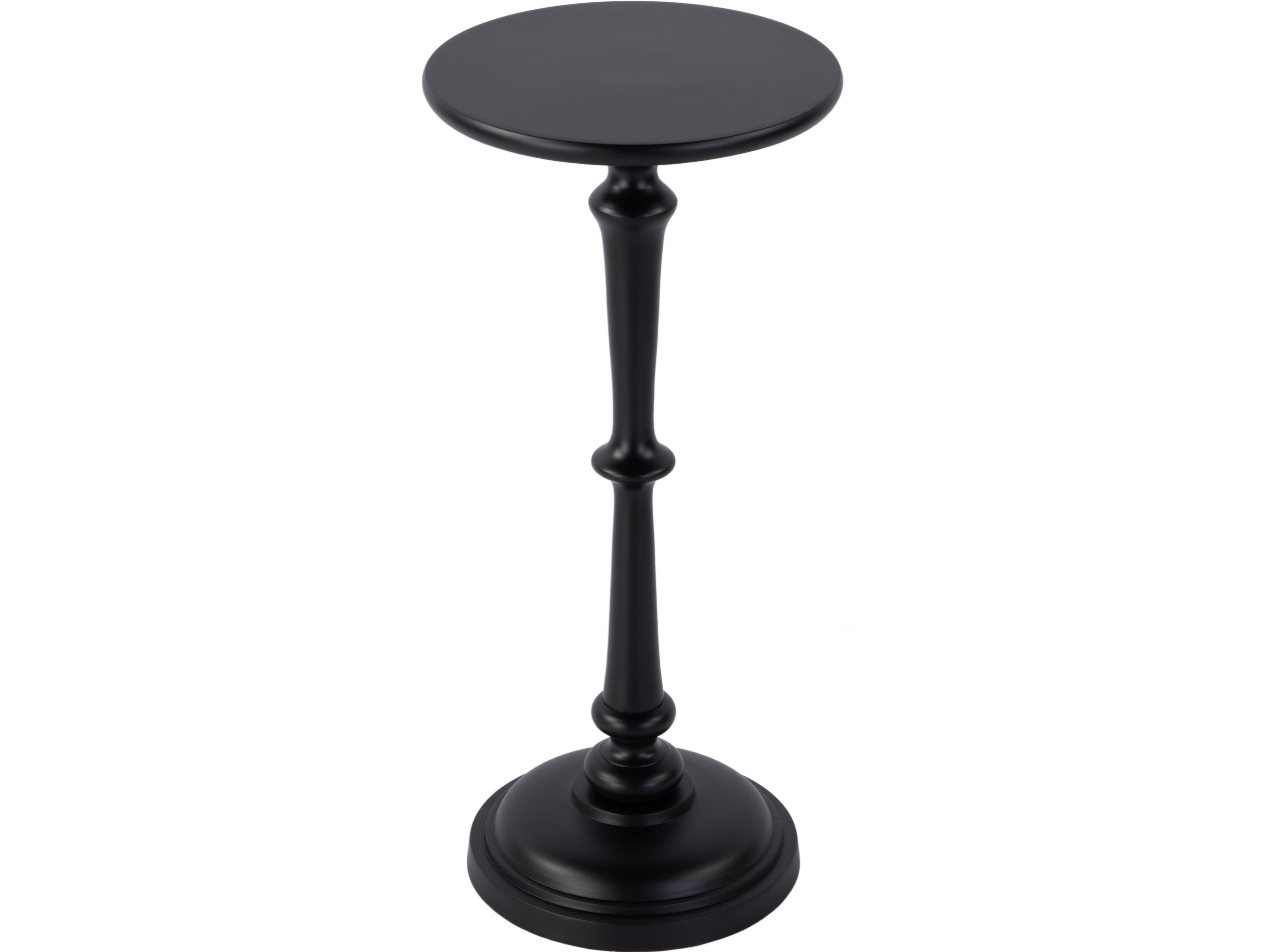 Alisa Round Metal Bronze End Table