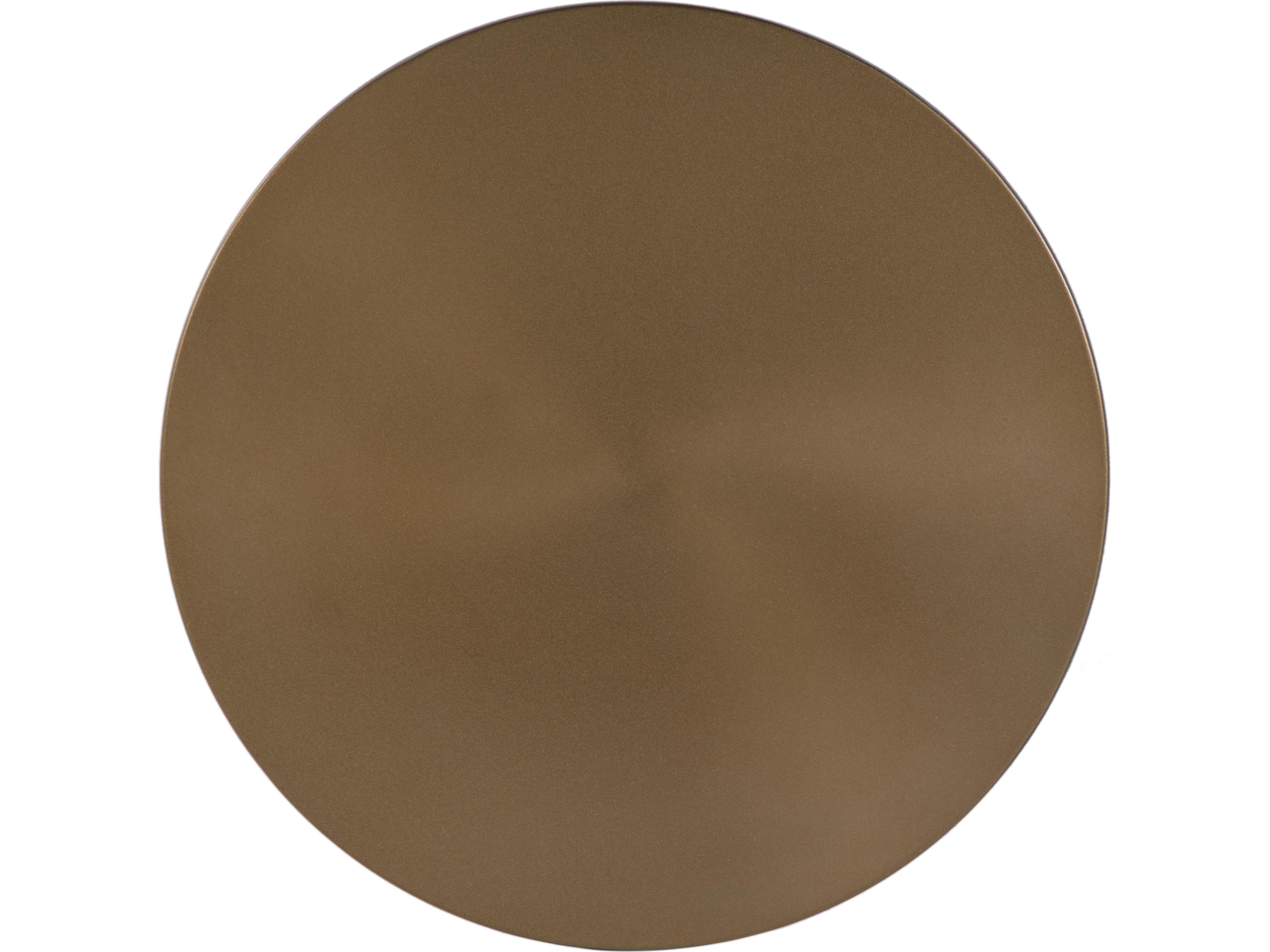 Butler Passeo Round Metal Antique Gold End Table