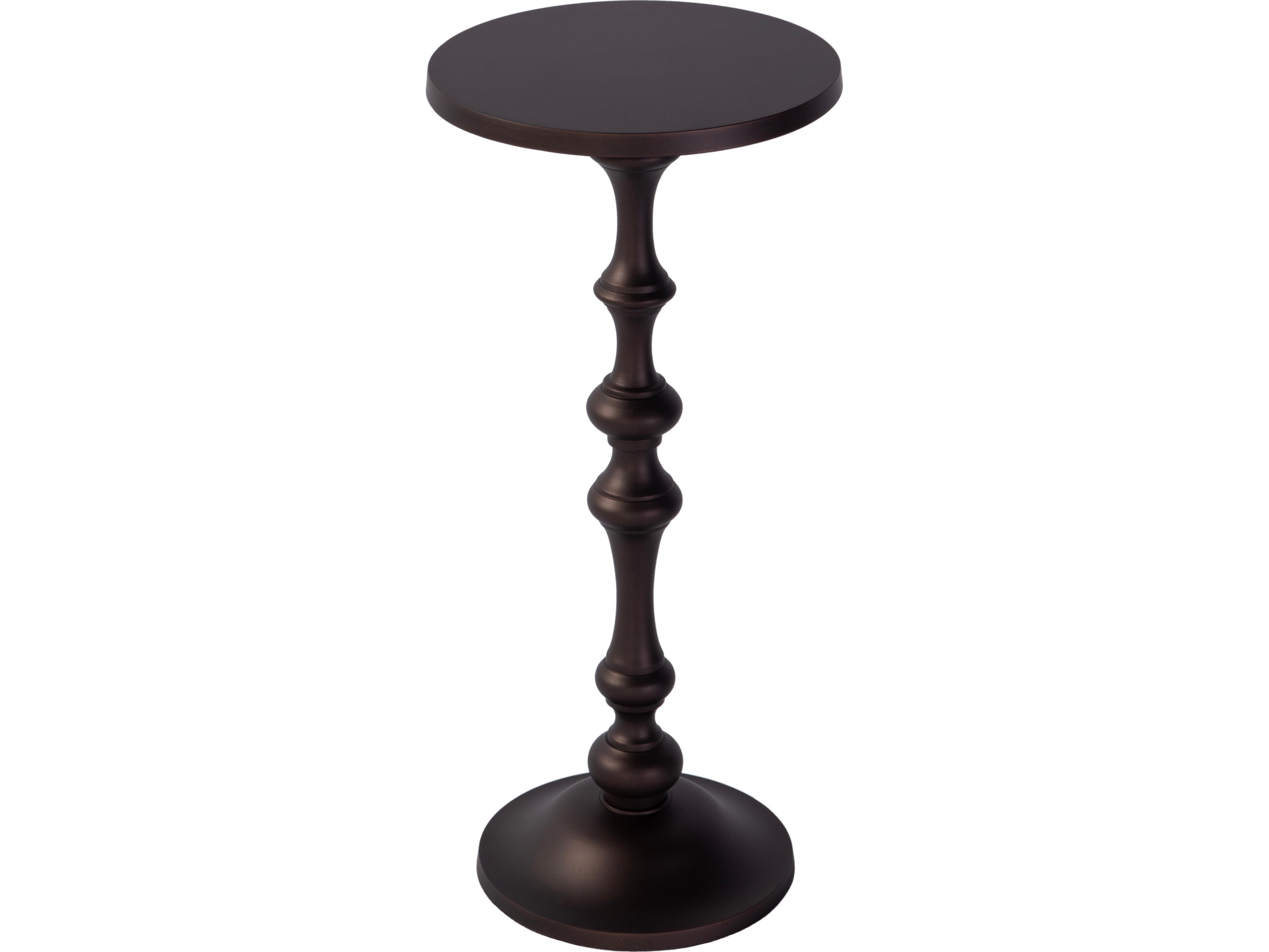 Butler Passeo Round Metal Bronze End Table