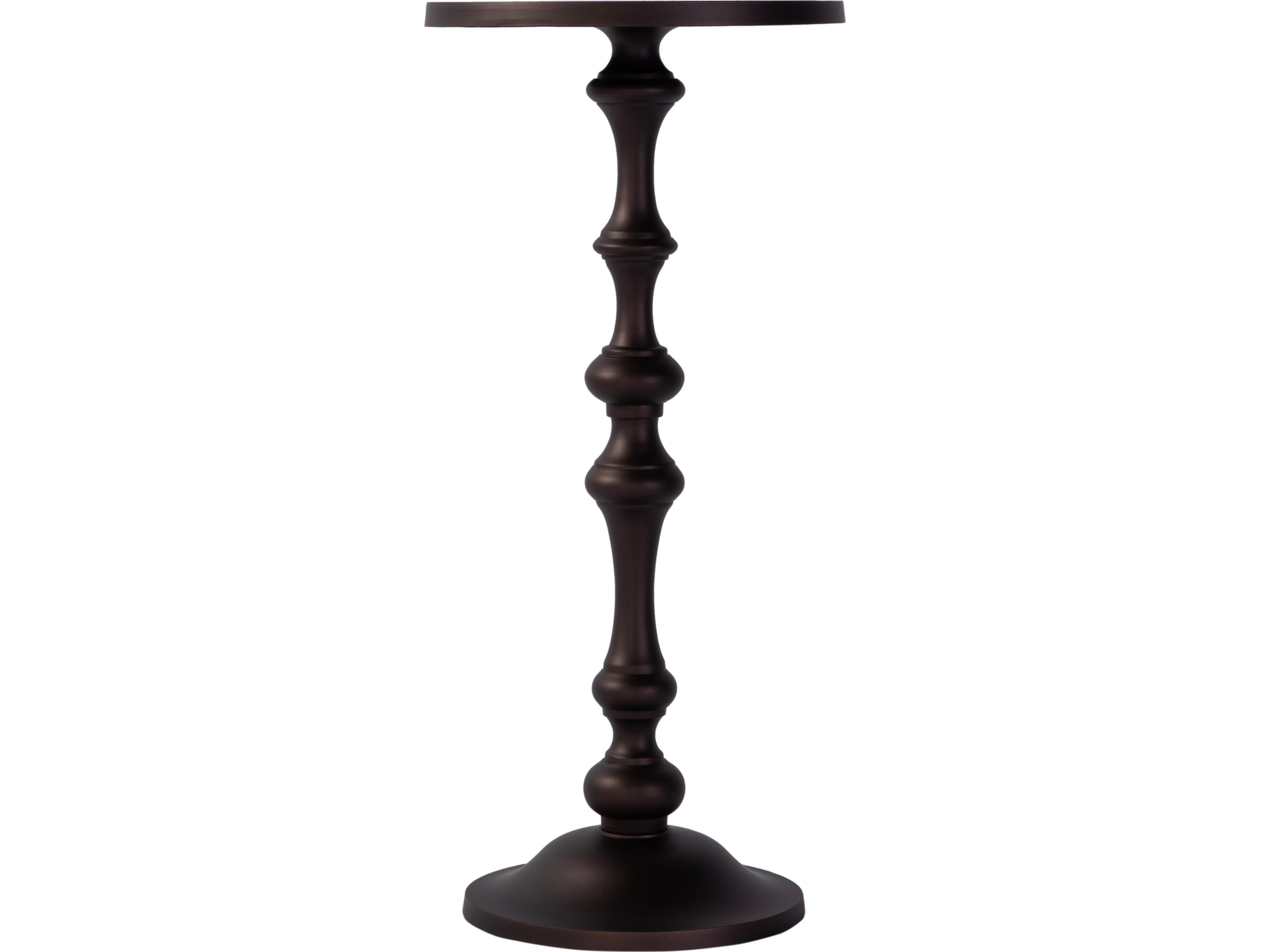 Butler Passeo Round Metal Bronze End Table