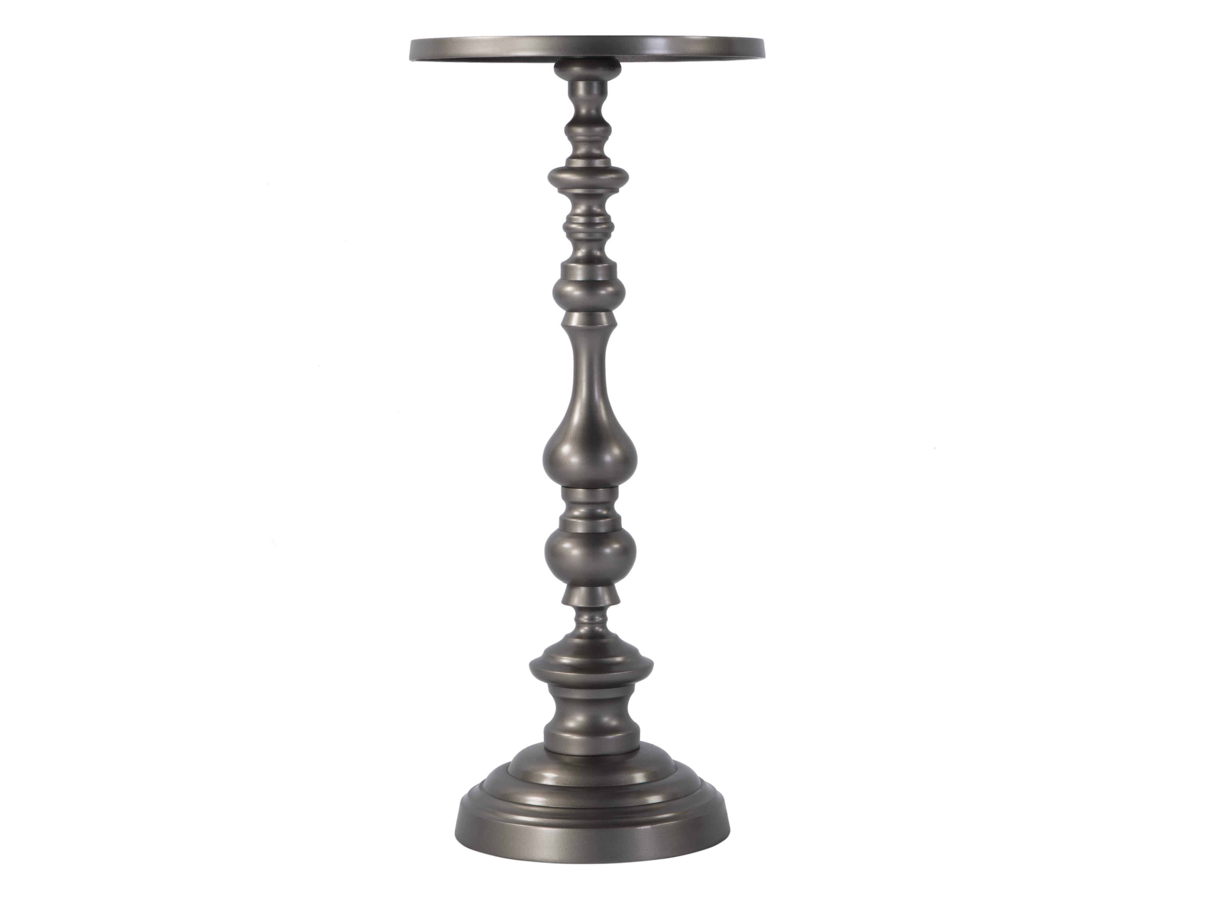 Butler Mario Round Metal Nickel Plated End Table