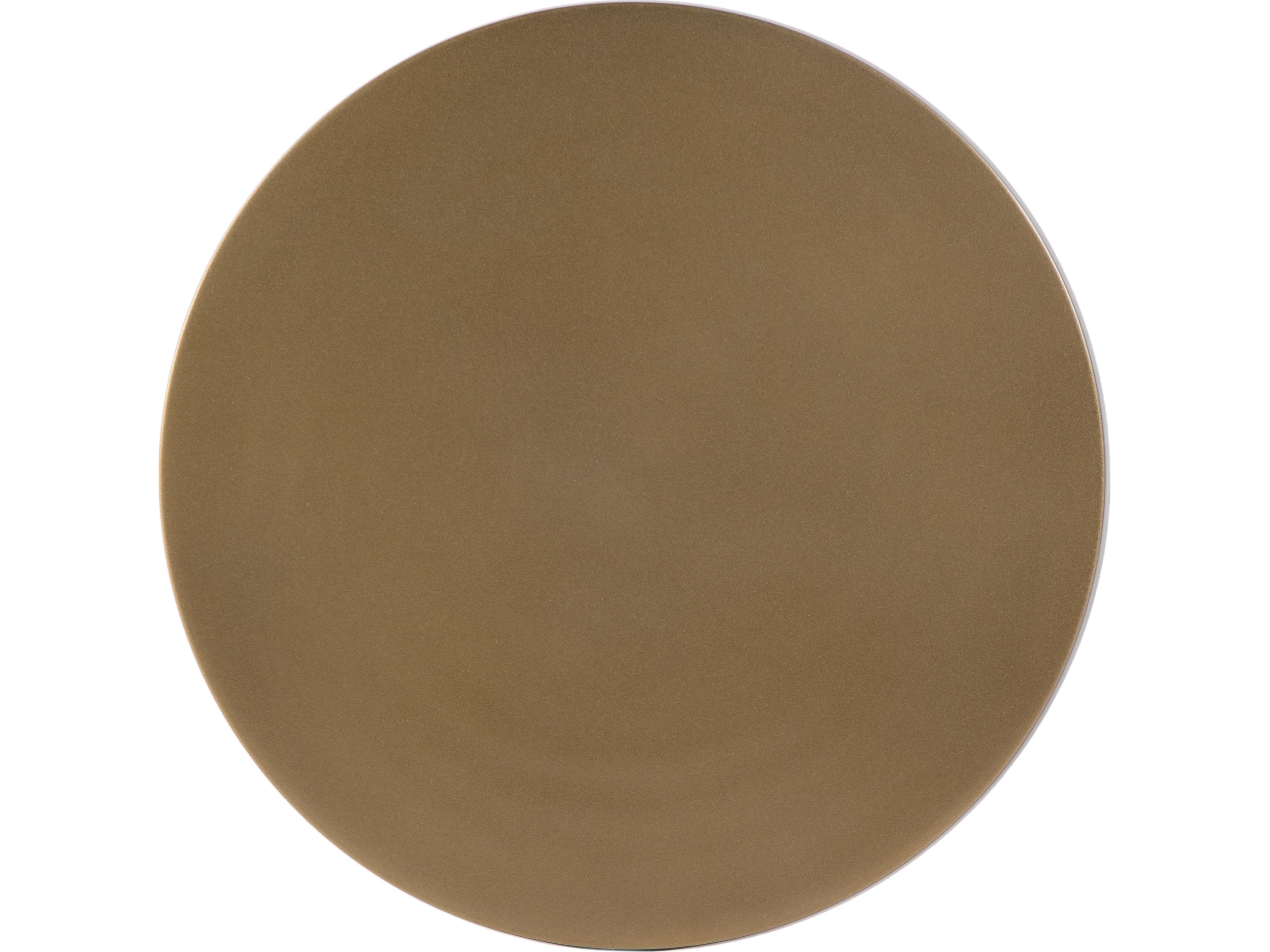 Butler Mario Round Metal Antique Gold End Table