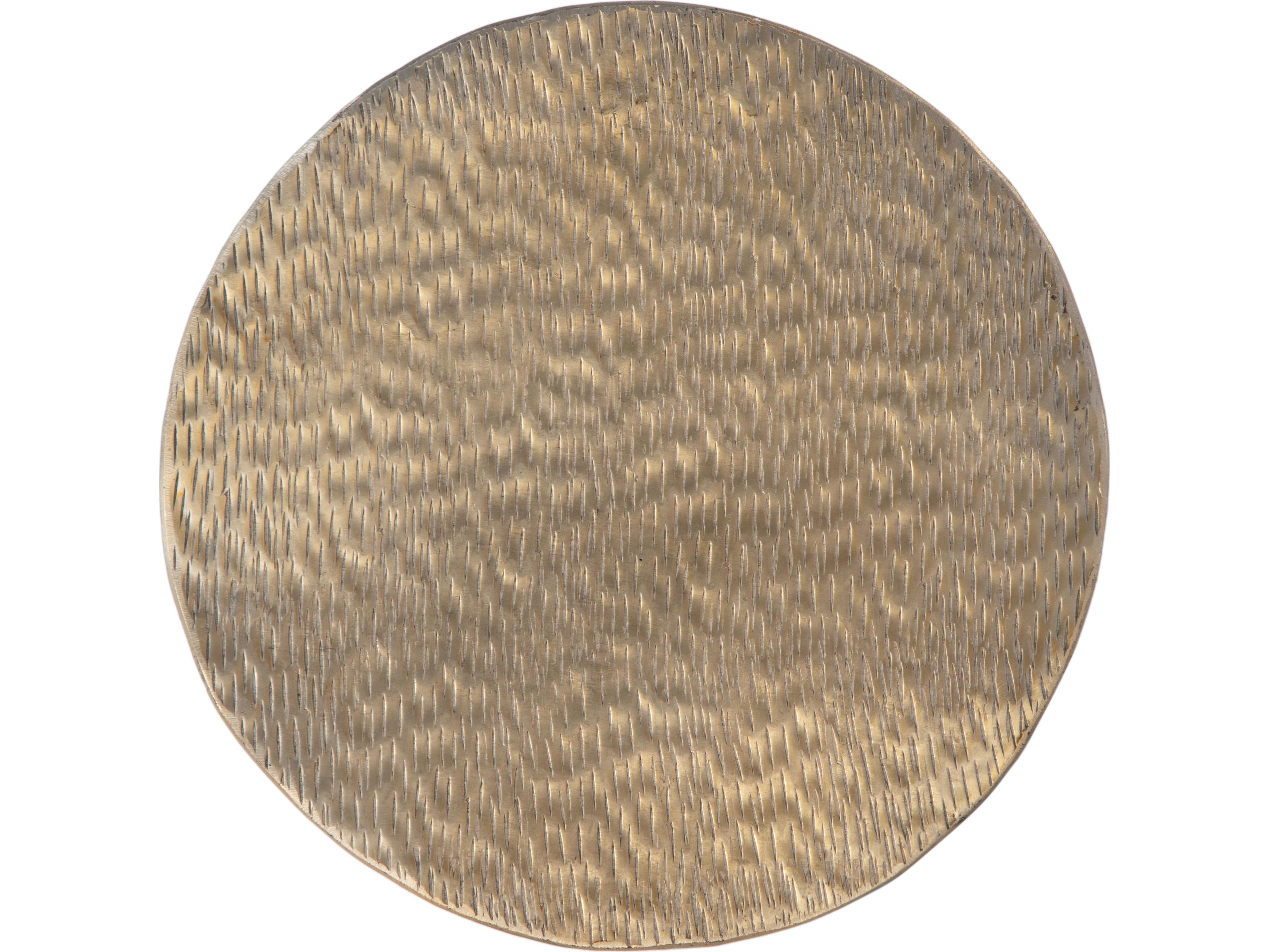 Butler Flen Round Metal Bronze End Table