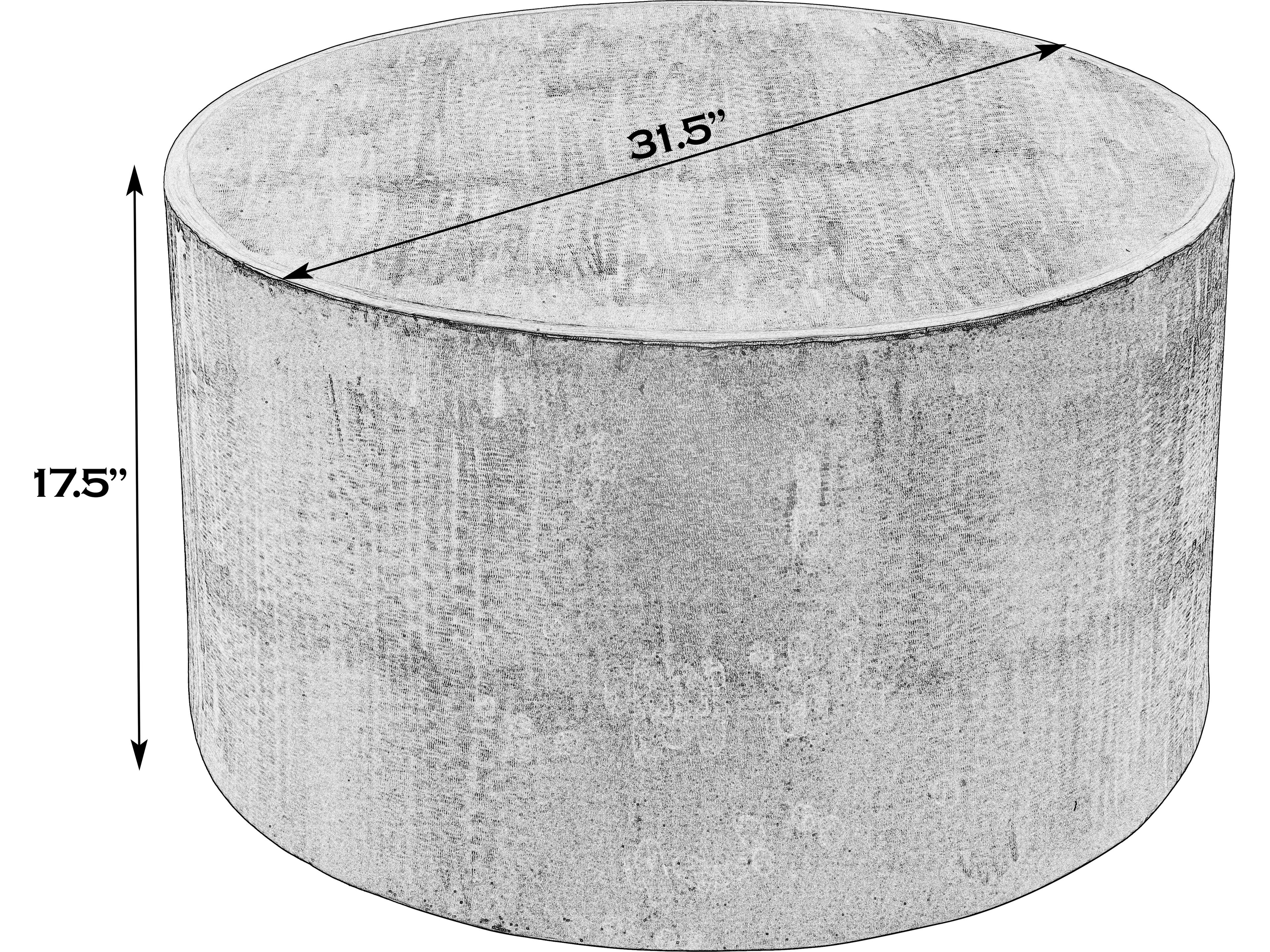 Butler Tundra Round Metal Bronze Coffee Table