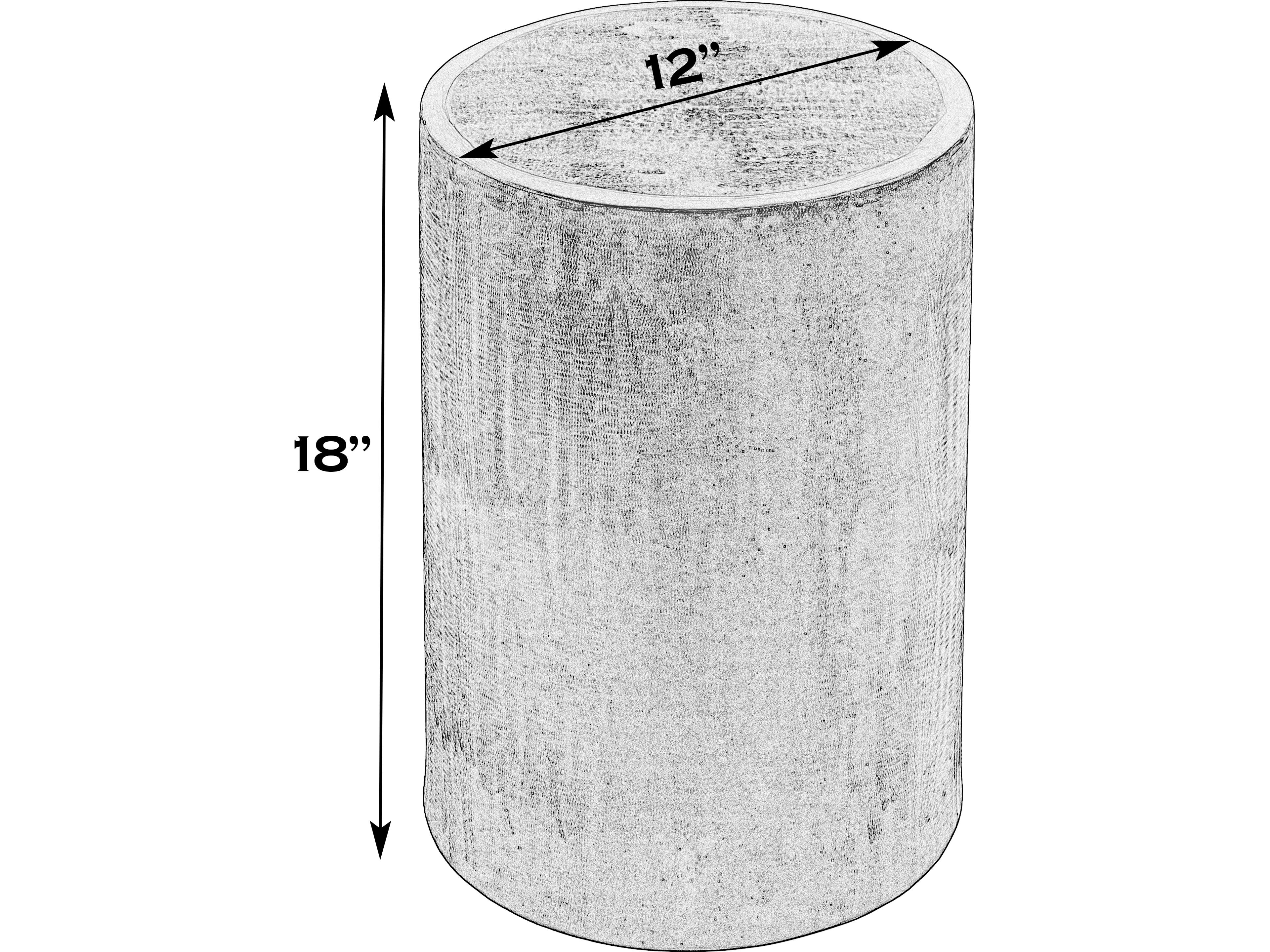 Butler Tundra Round Metal Bronze End Table