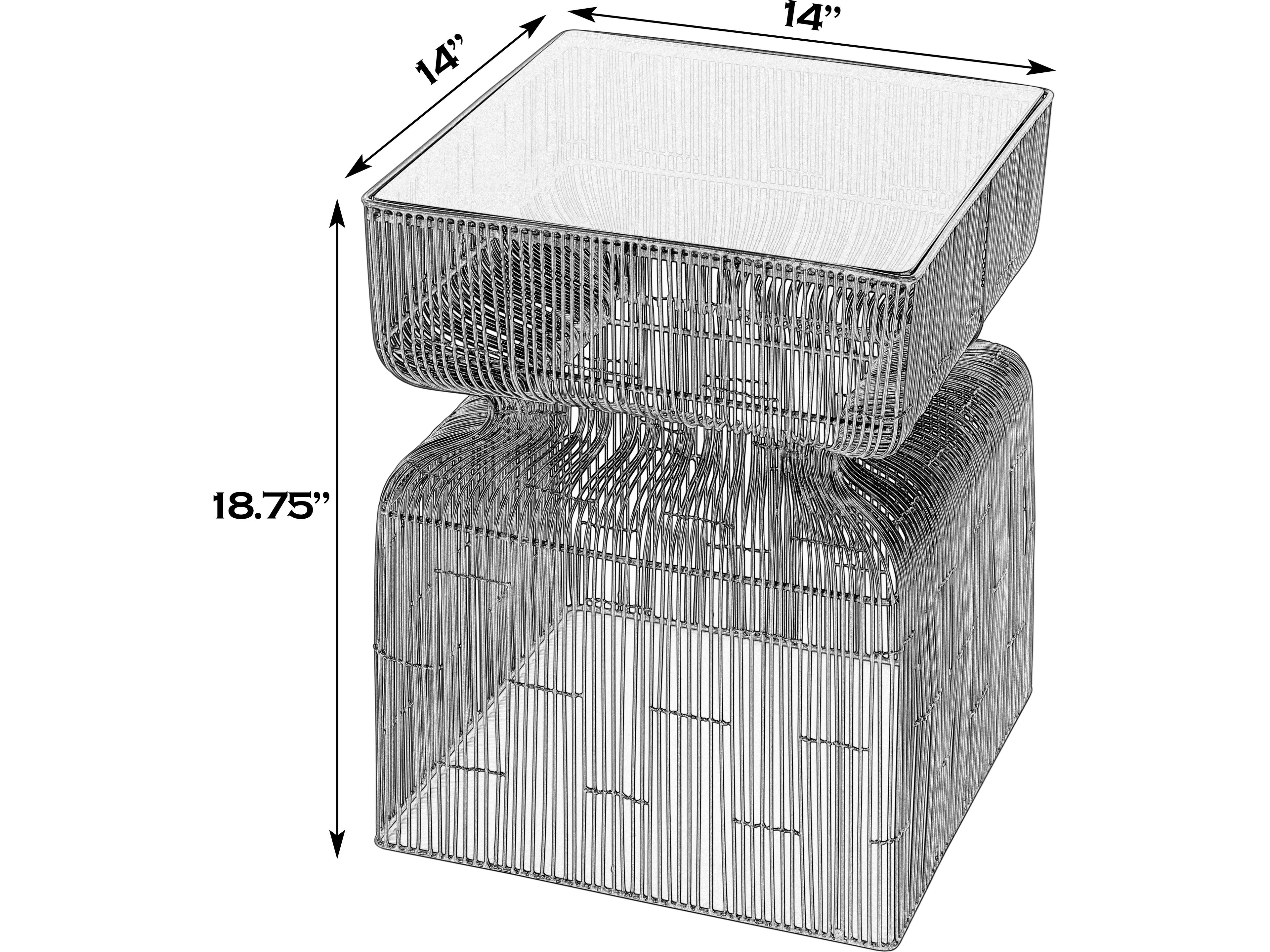 Butler Ivar Square Metal Bronze End Table