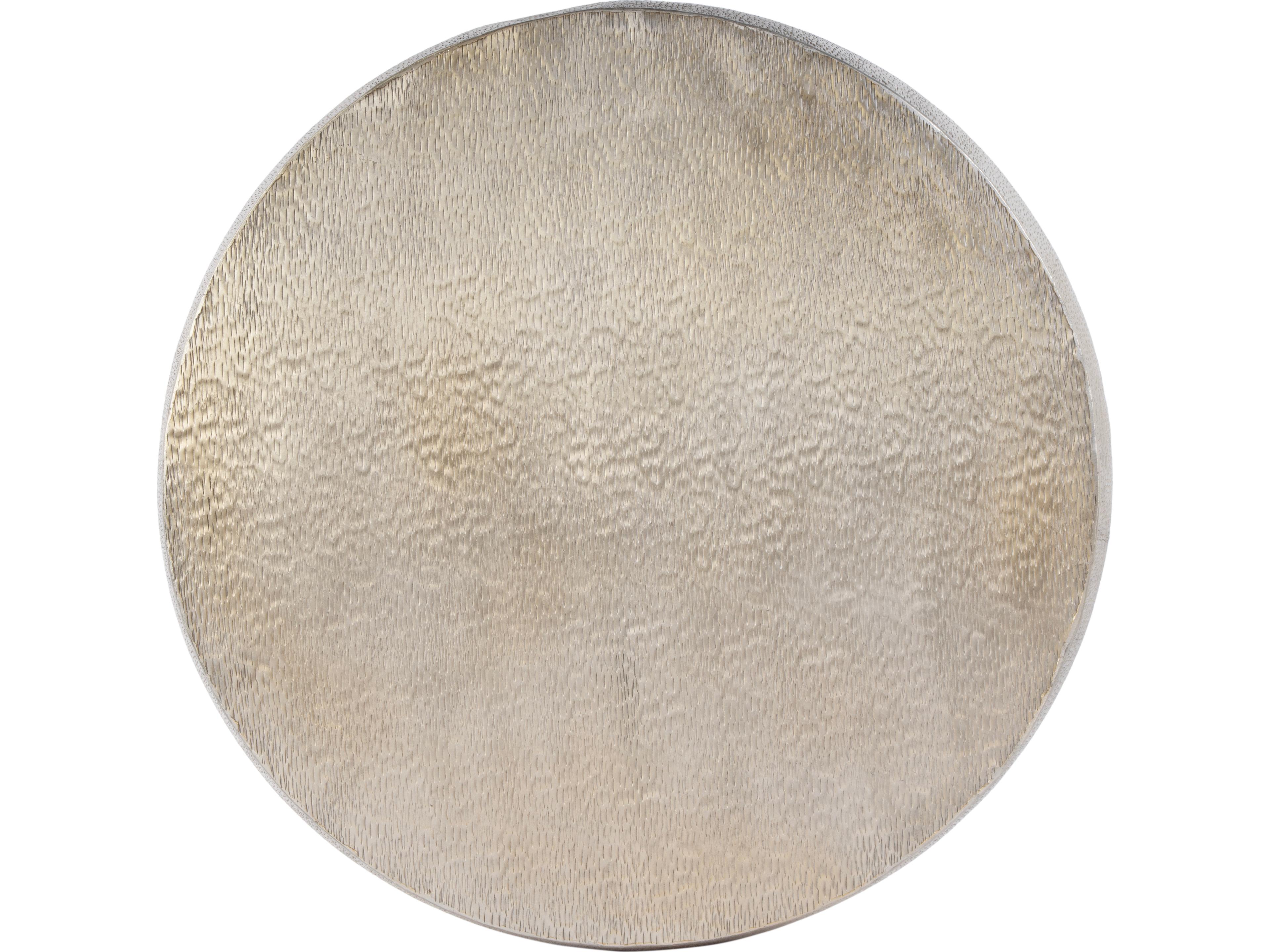 Butler Sahara Round Metal Antique Gold Coffee Table