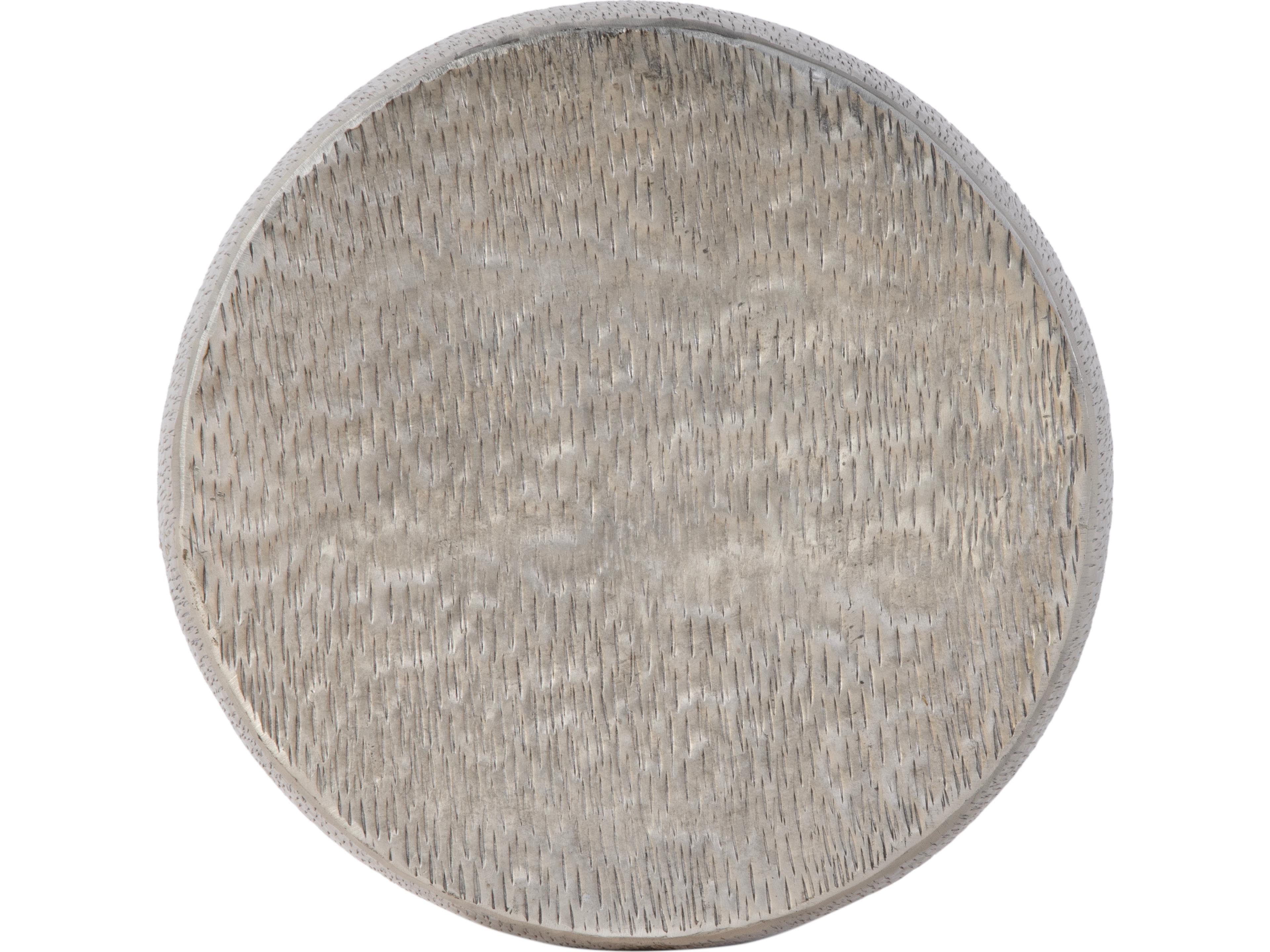 Butler Sahara Round Metal Antique Gold End Table