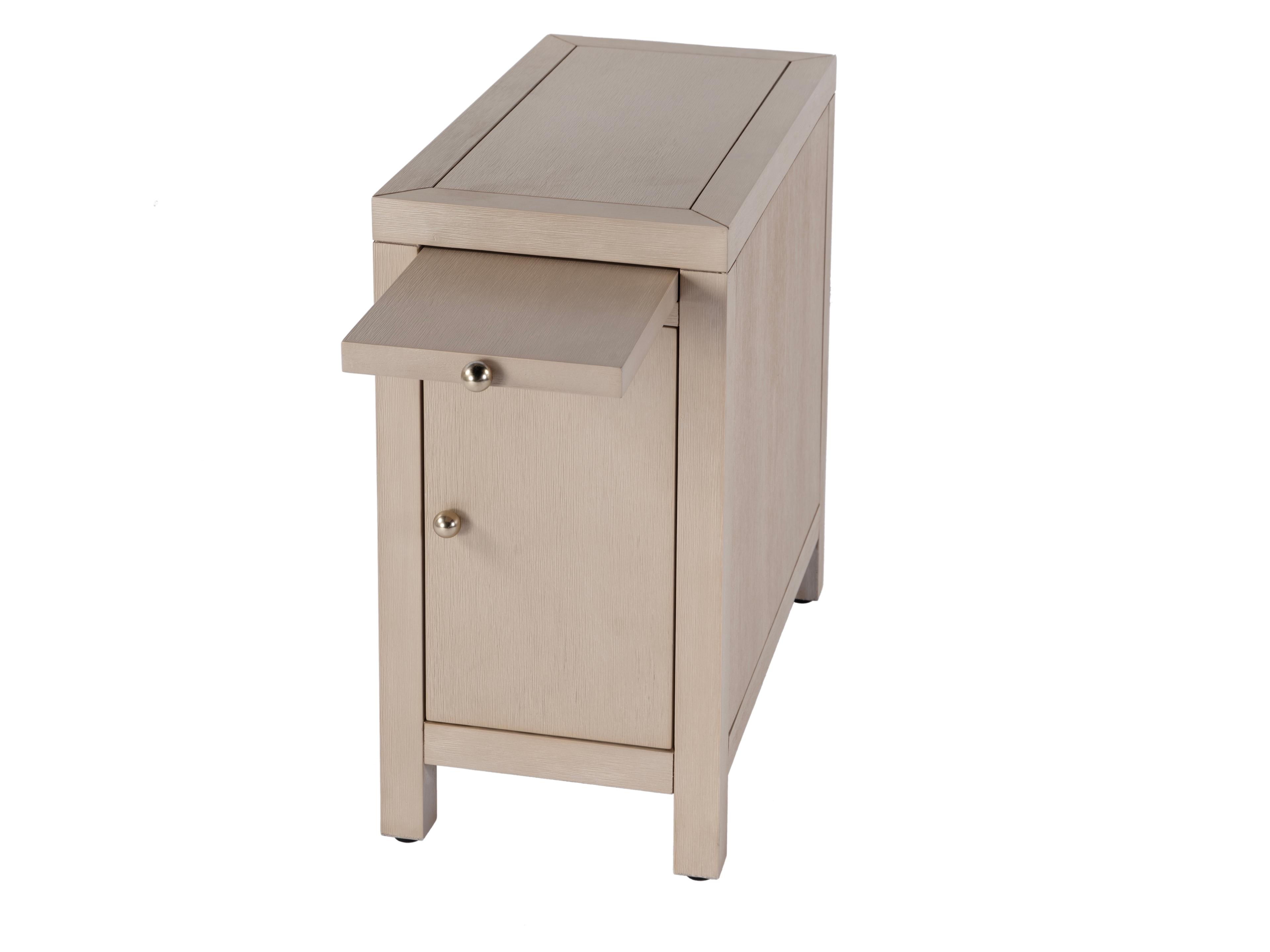 Butler Nora Rectangular Wood Antique Taupe End Table