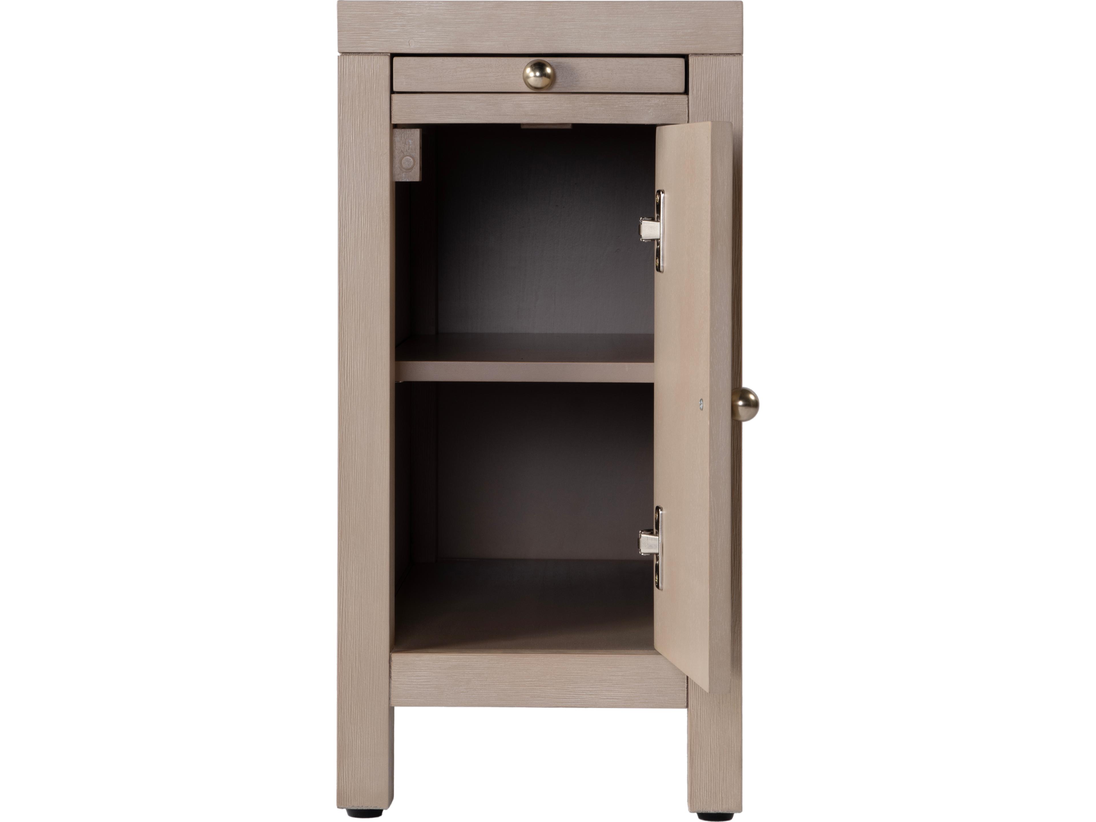 Butler Nora Rectangular Wood Antique Taupe End Table