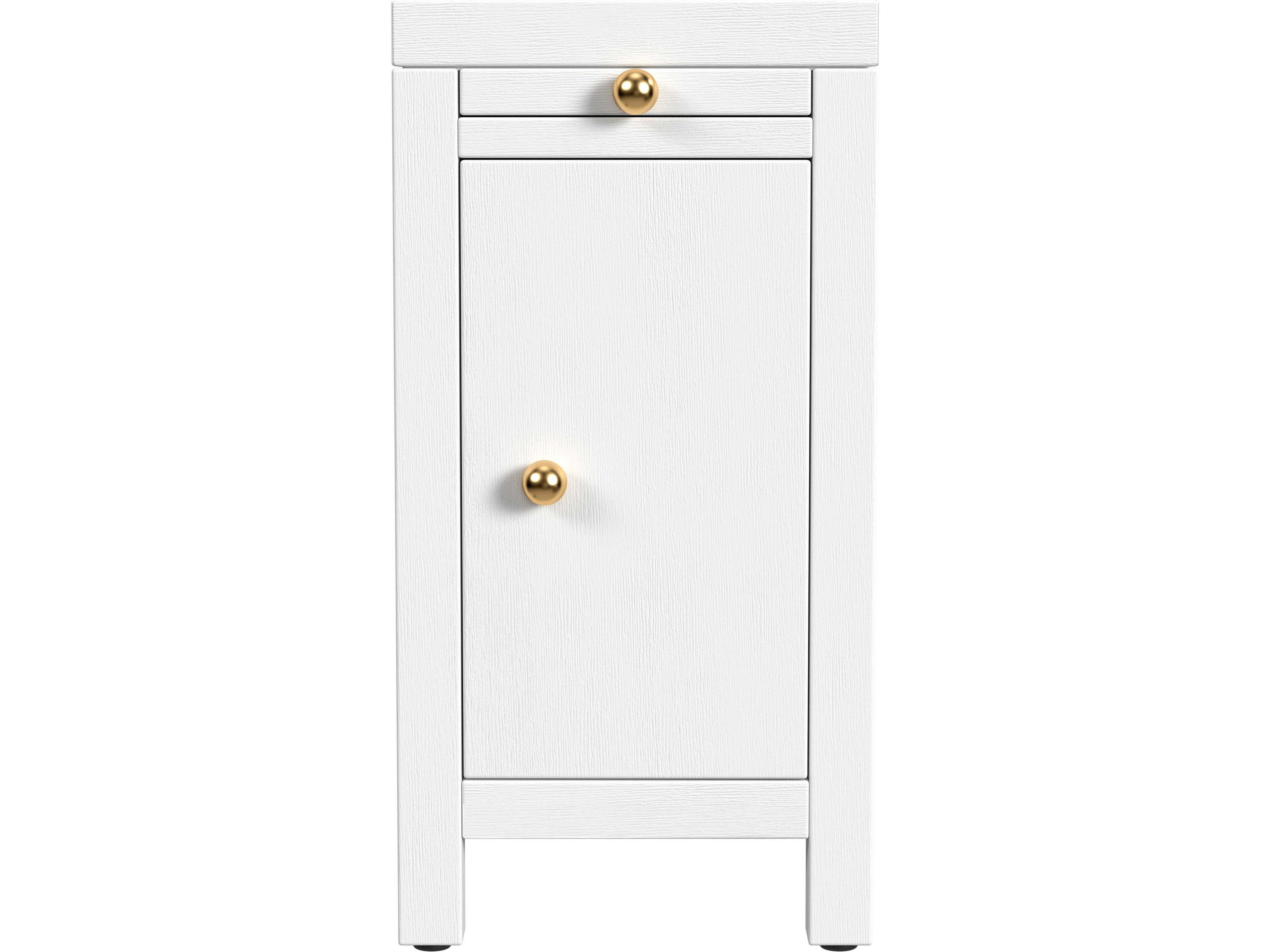 Butler Nora Rectangular Wood White End Table