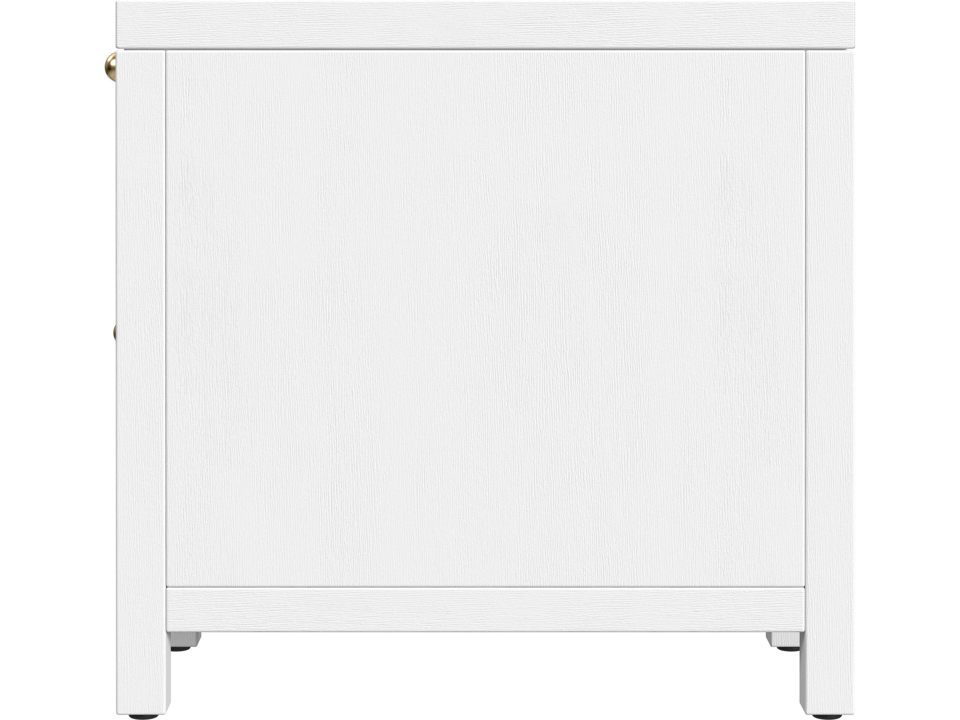 Butler Nora Rectangular Wood White End Table