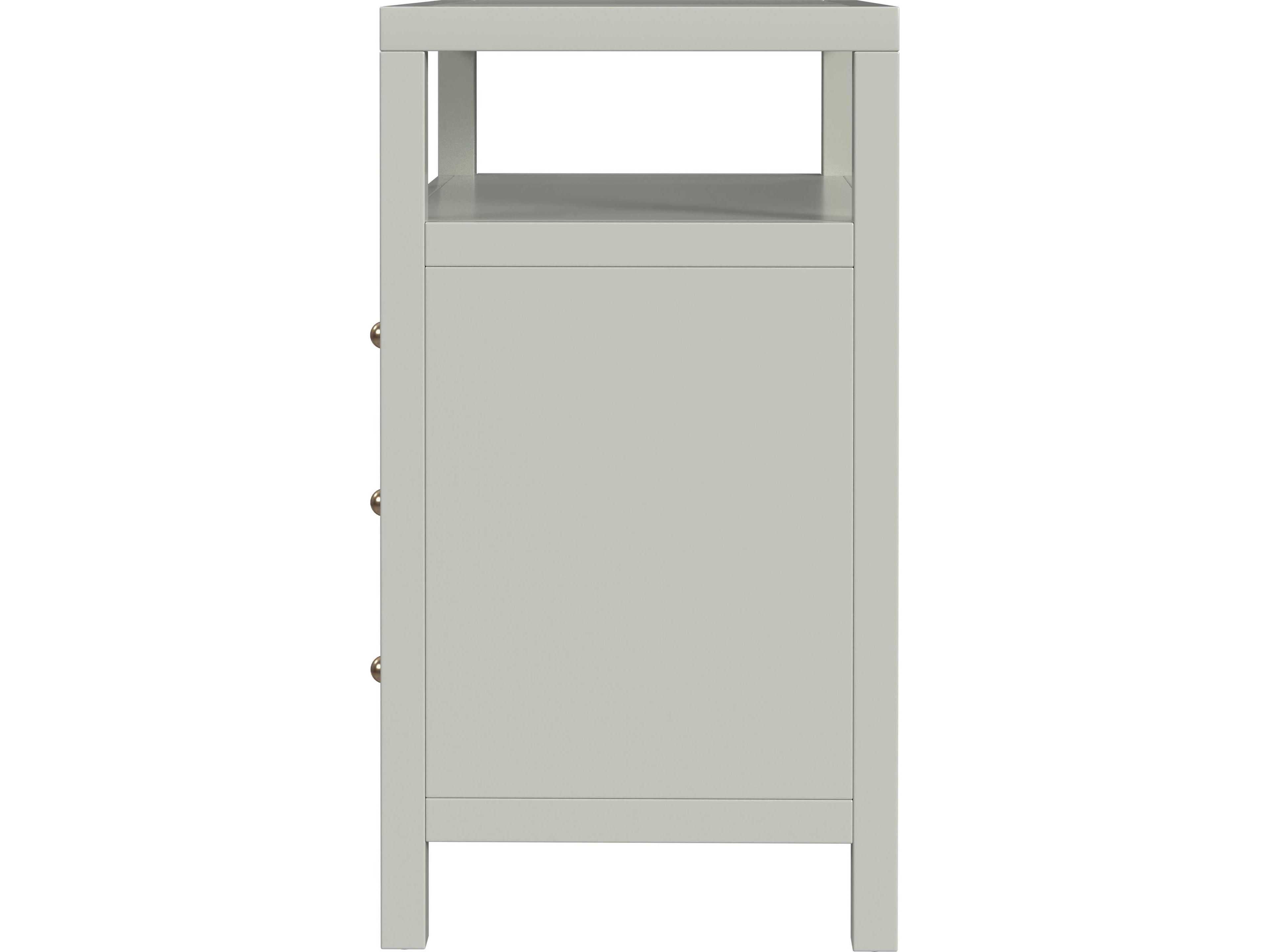 Butler Nora 3-Drawers Acacia Wood Nightstand