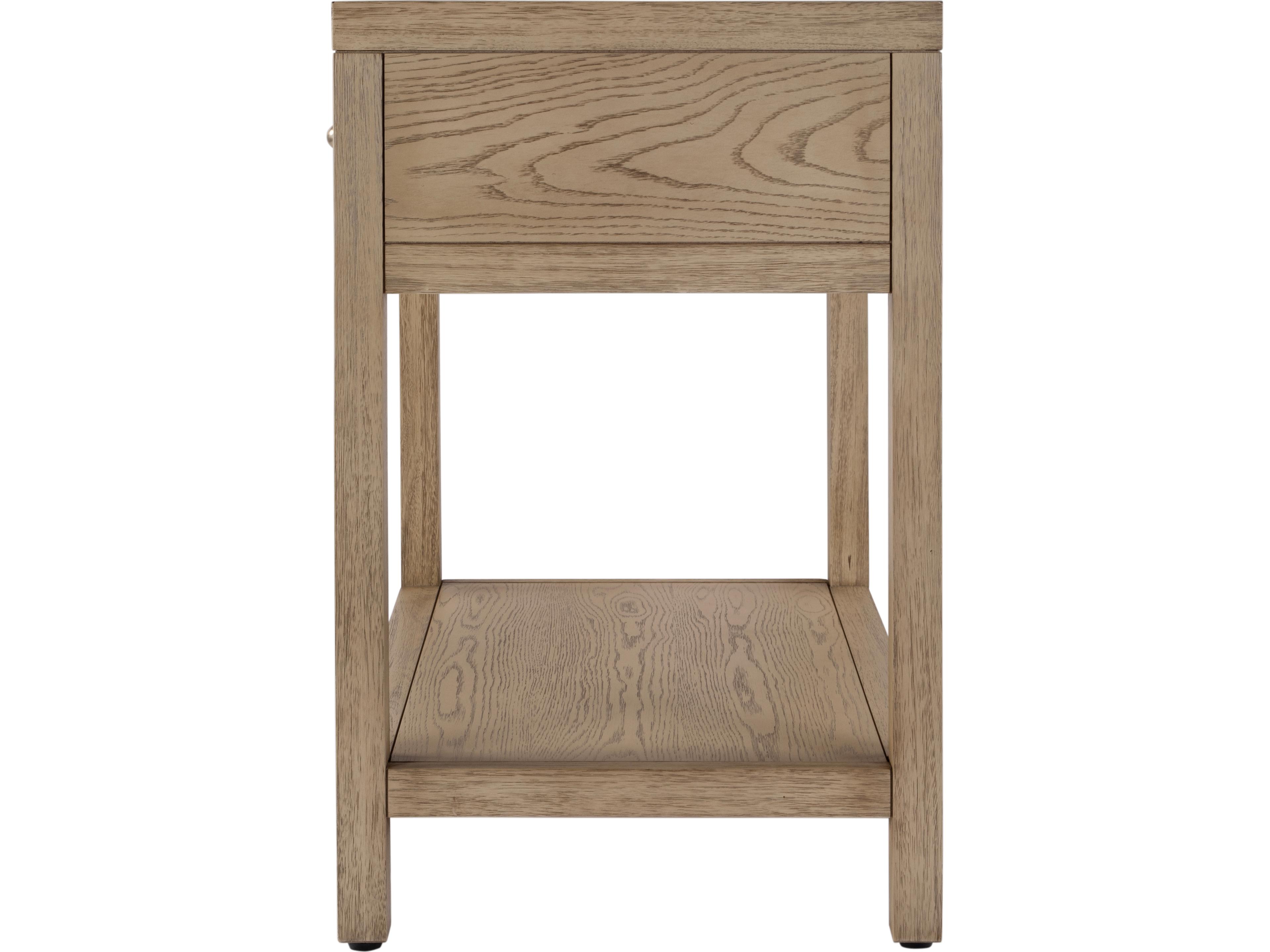 Butler Nora 1-Drawer Natural Acacia Wood Nightstand