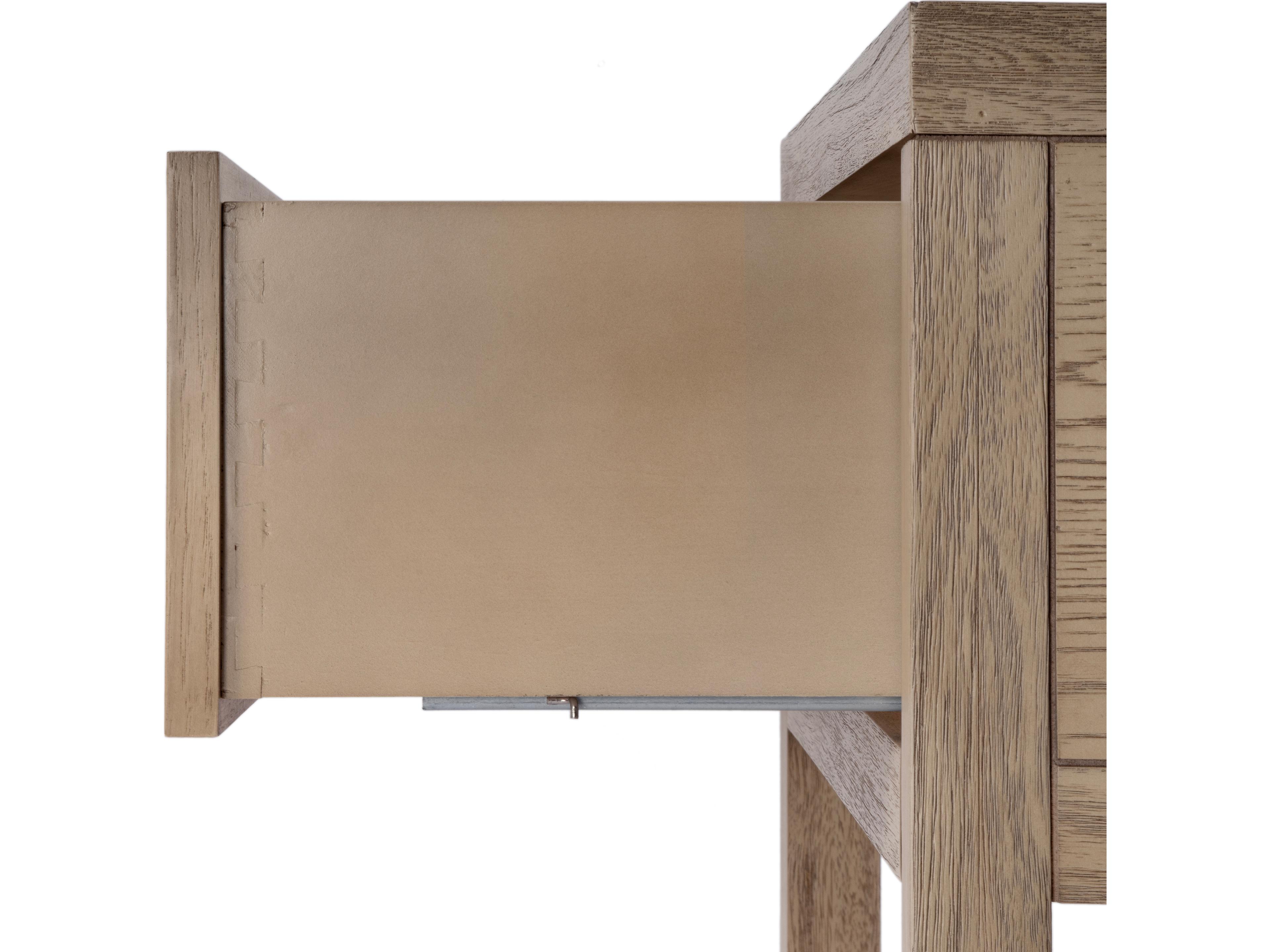 Butler Nora 1-Drawer Natural Acacia Wood Nightstand