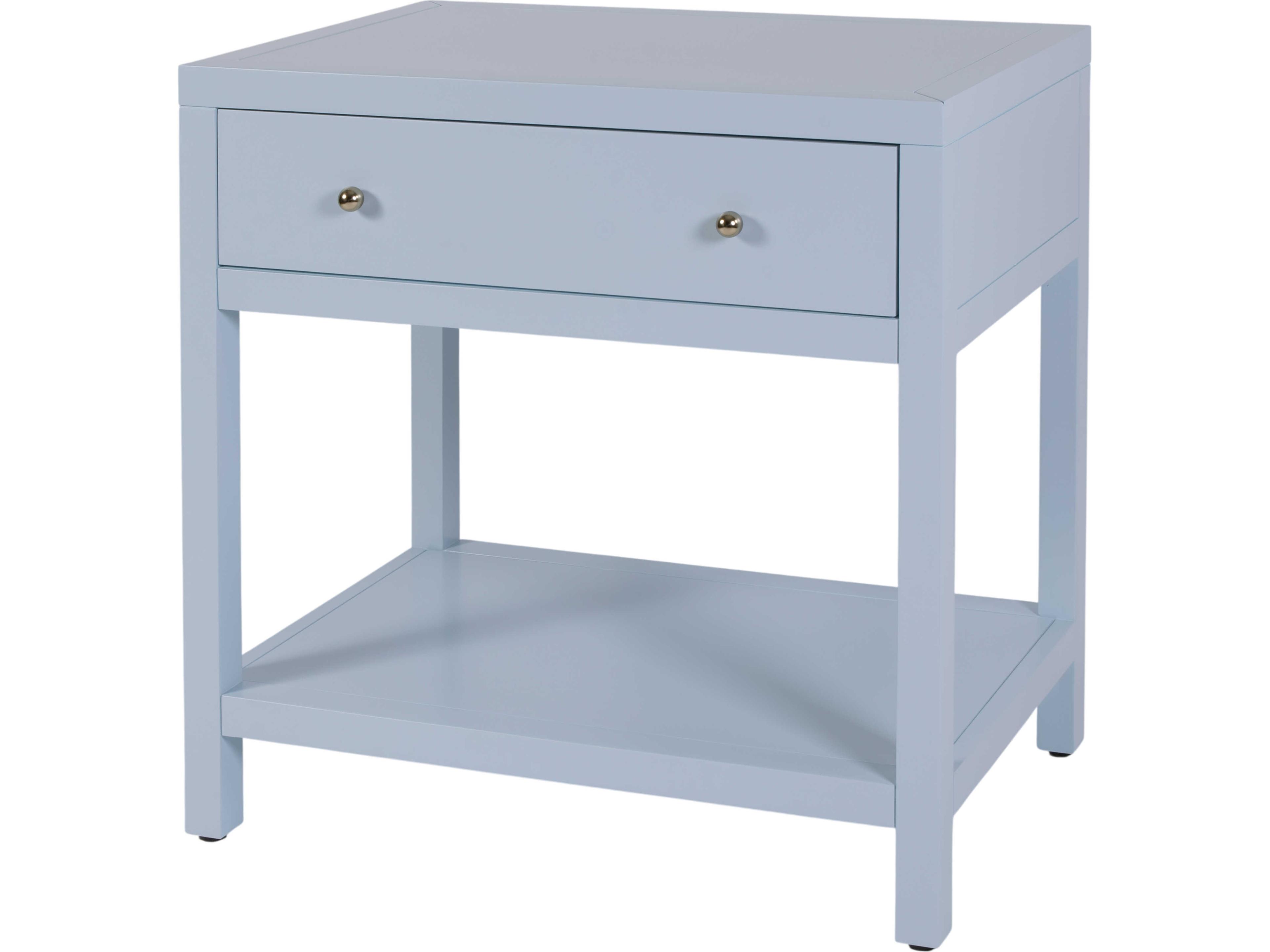 Nora 1-Drawer Acacia Wood Nightstand