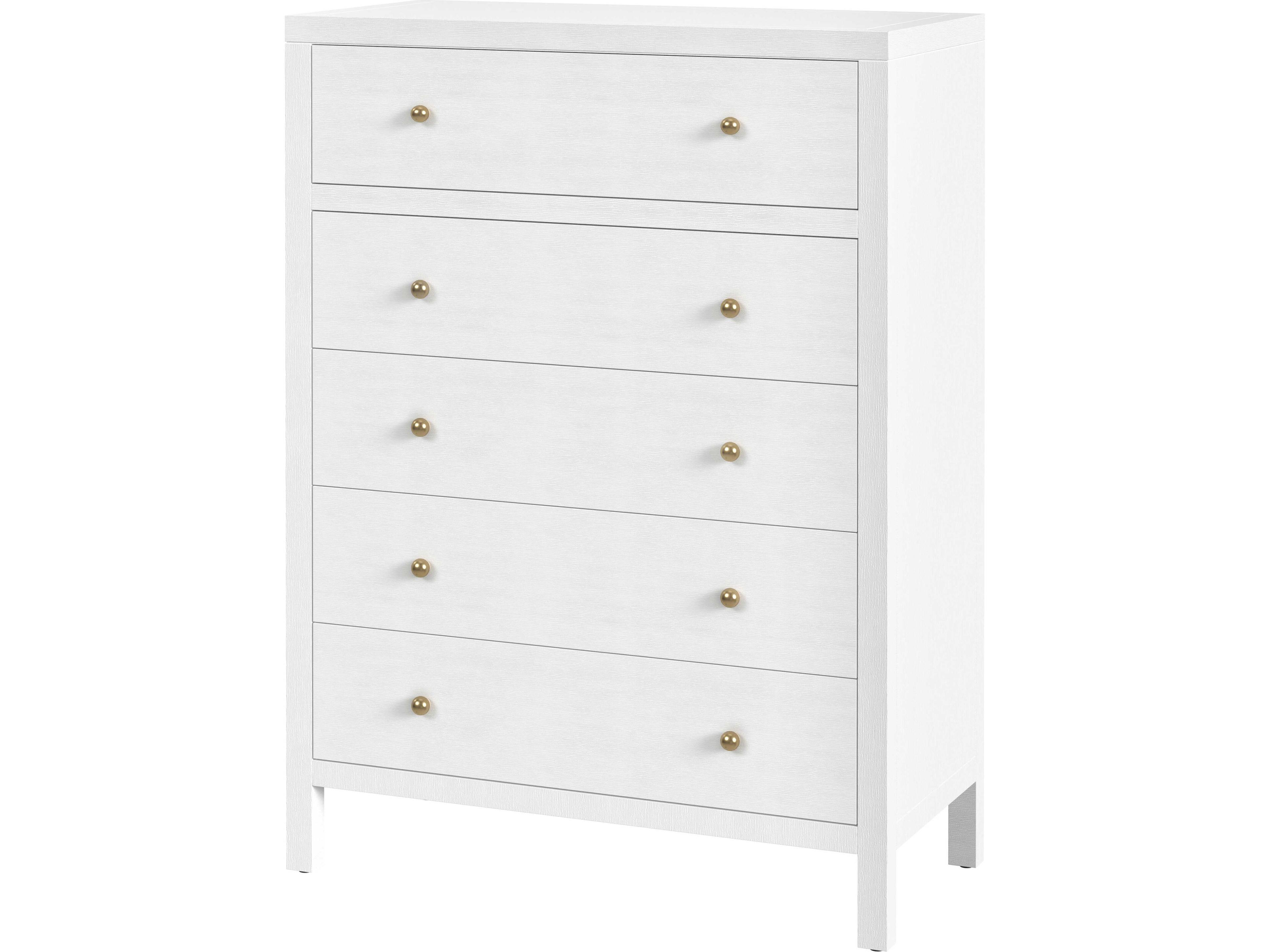 Nora 5-Drawers Acacia Wood Dresser