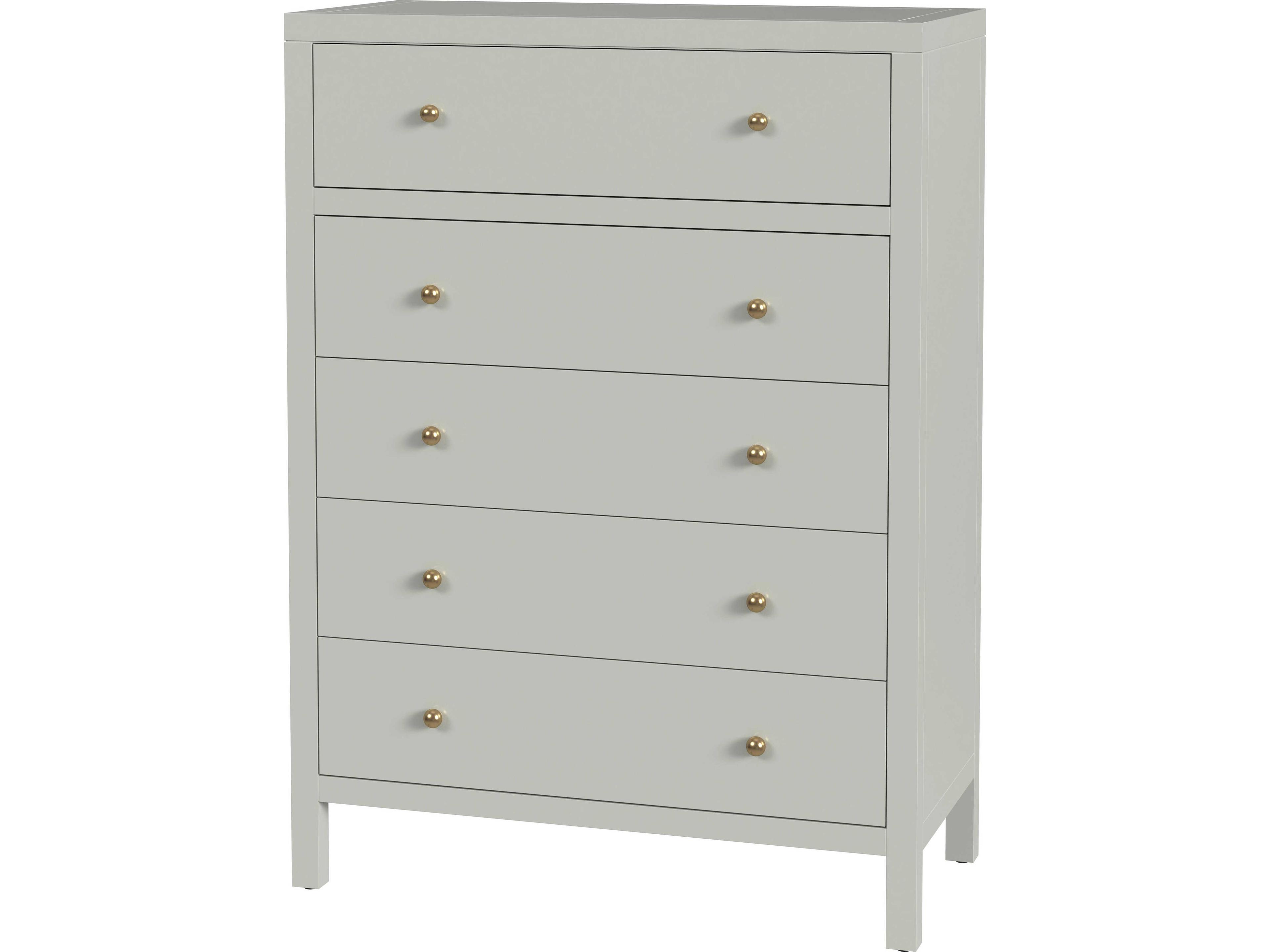 Nora 5-Drawers Acacia Wood Dresser