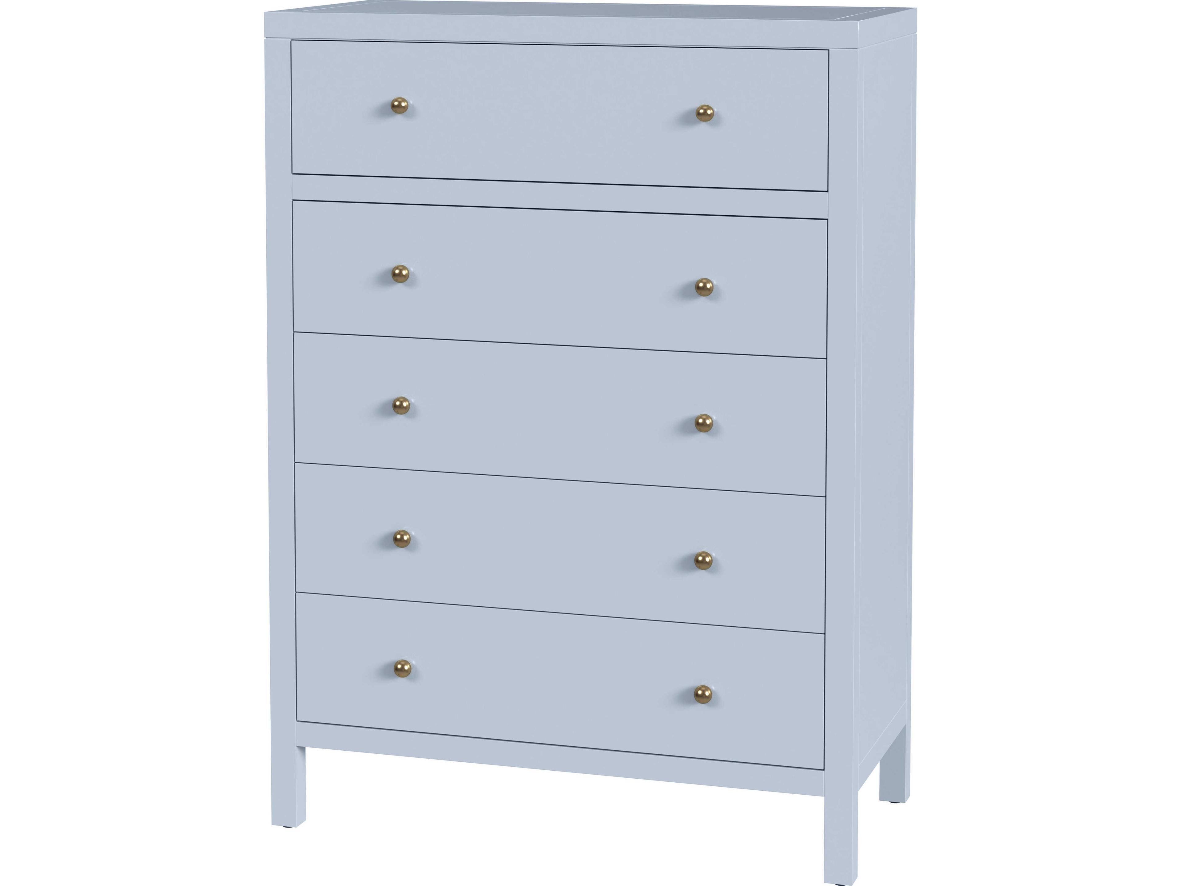 Nora Light Blue Acacia Wood Accent Chest