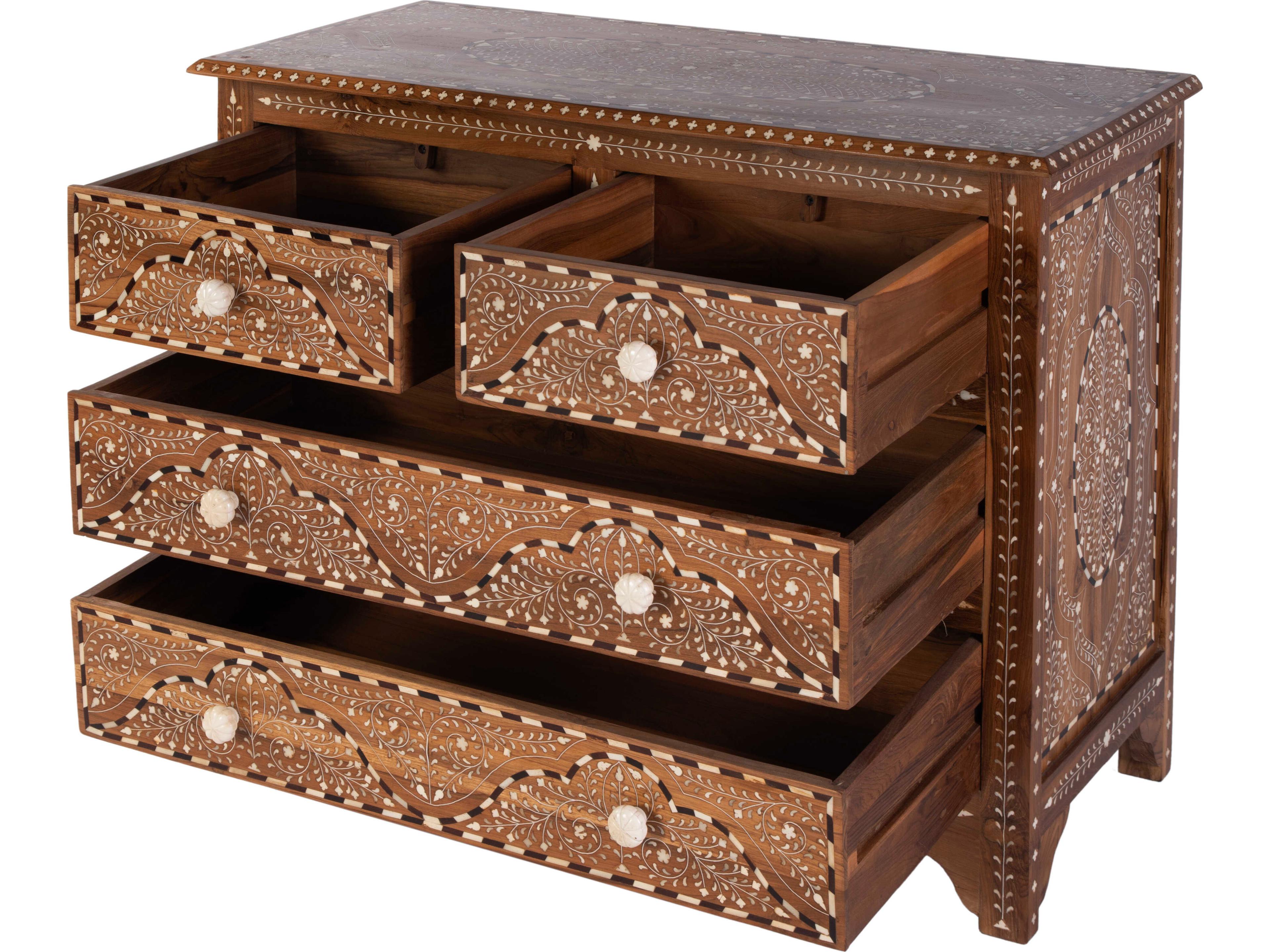 Butler Rashmi Brown Teak Wood Accent Chest