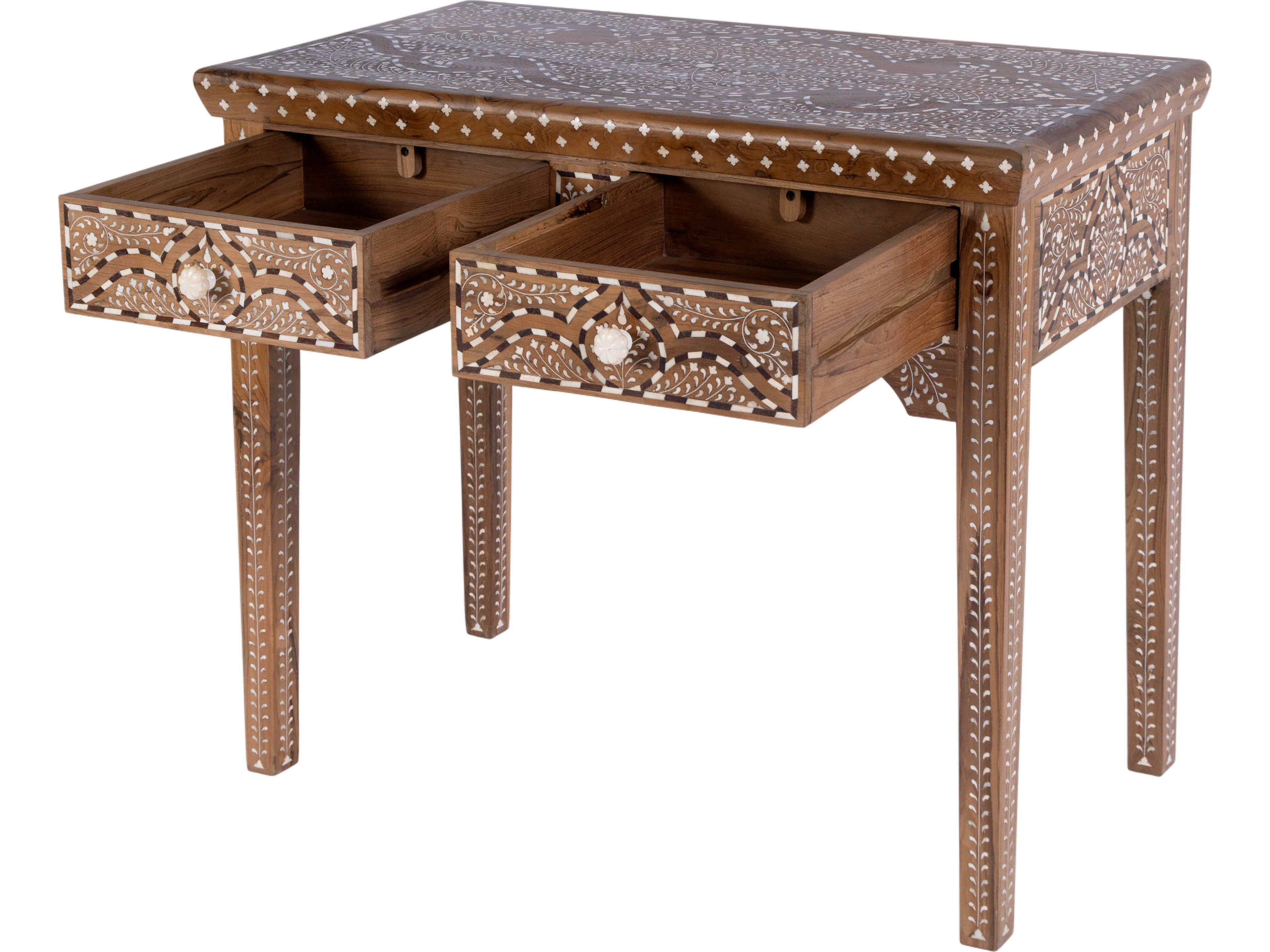 Butler Rashmi Rectangular Wood Brown Console Table