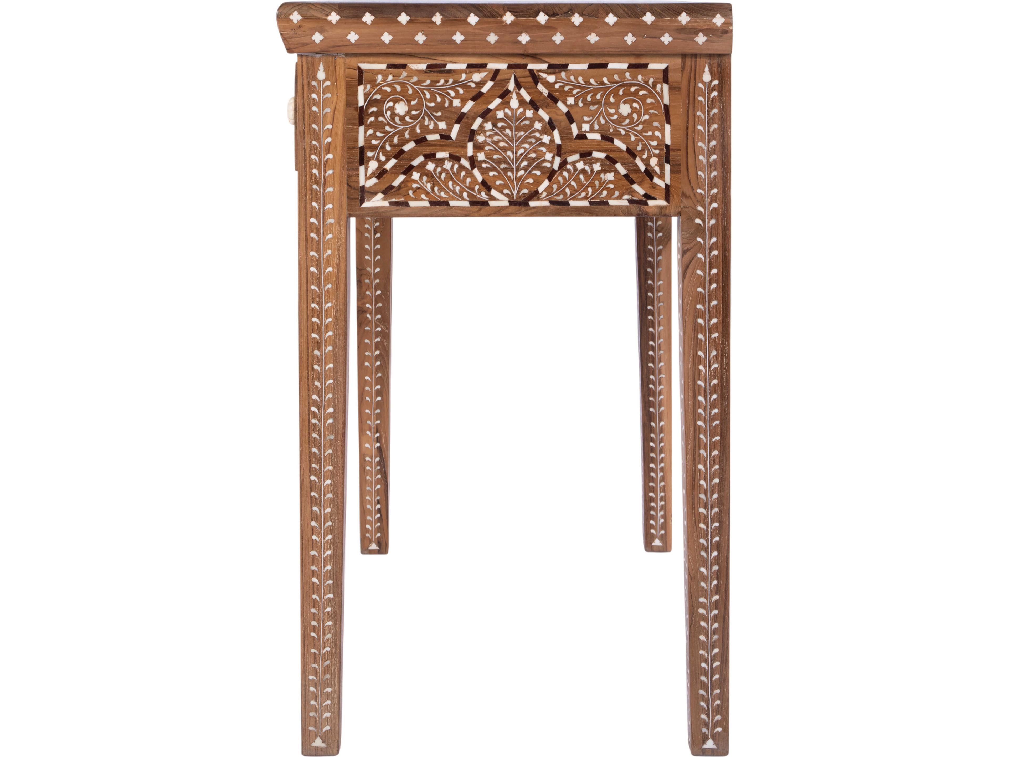 Butler Rashmi Rectangular Wood Brown Console Table