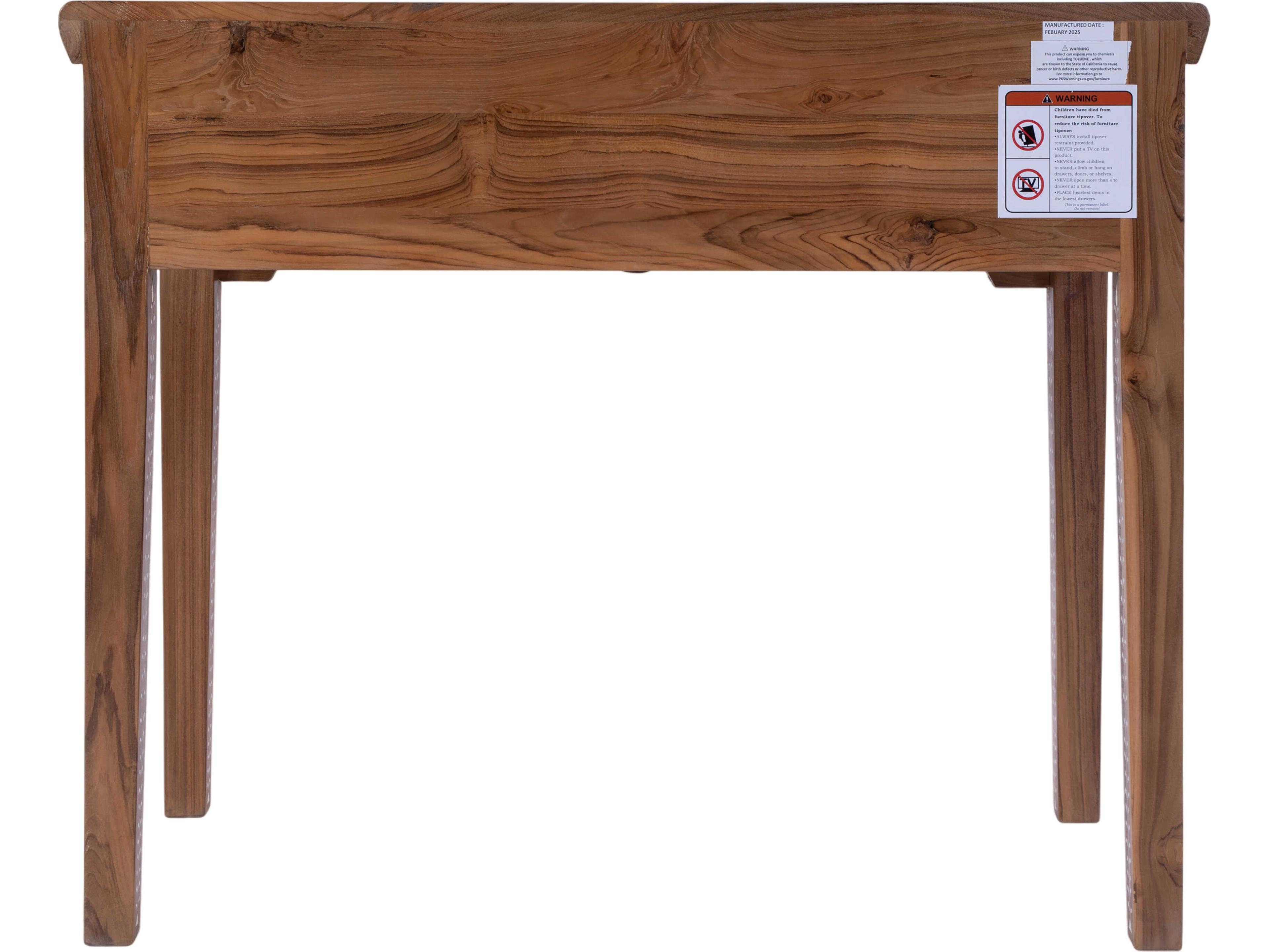 Butler Rashmi Rectangular Wood Brown Console Table